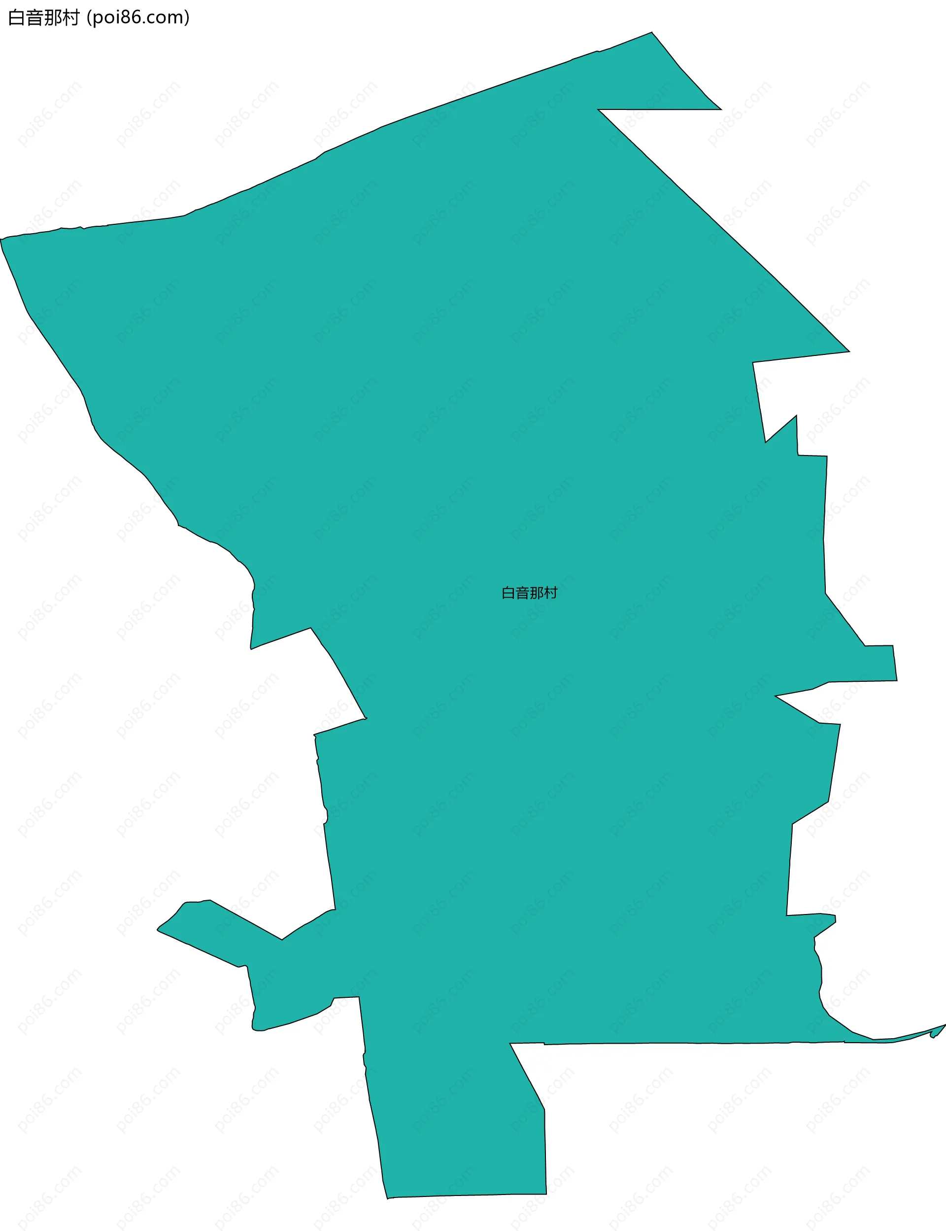 白音那村边界地图