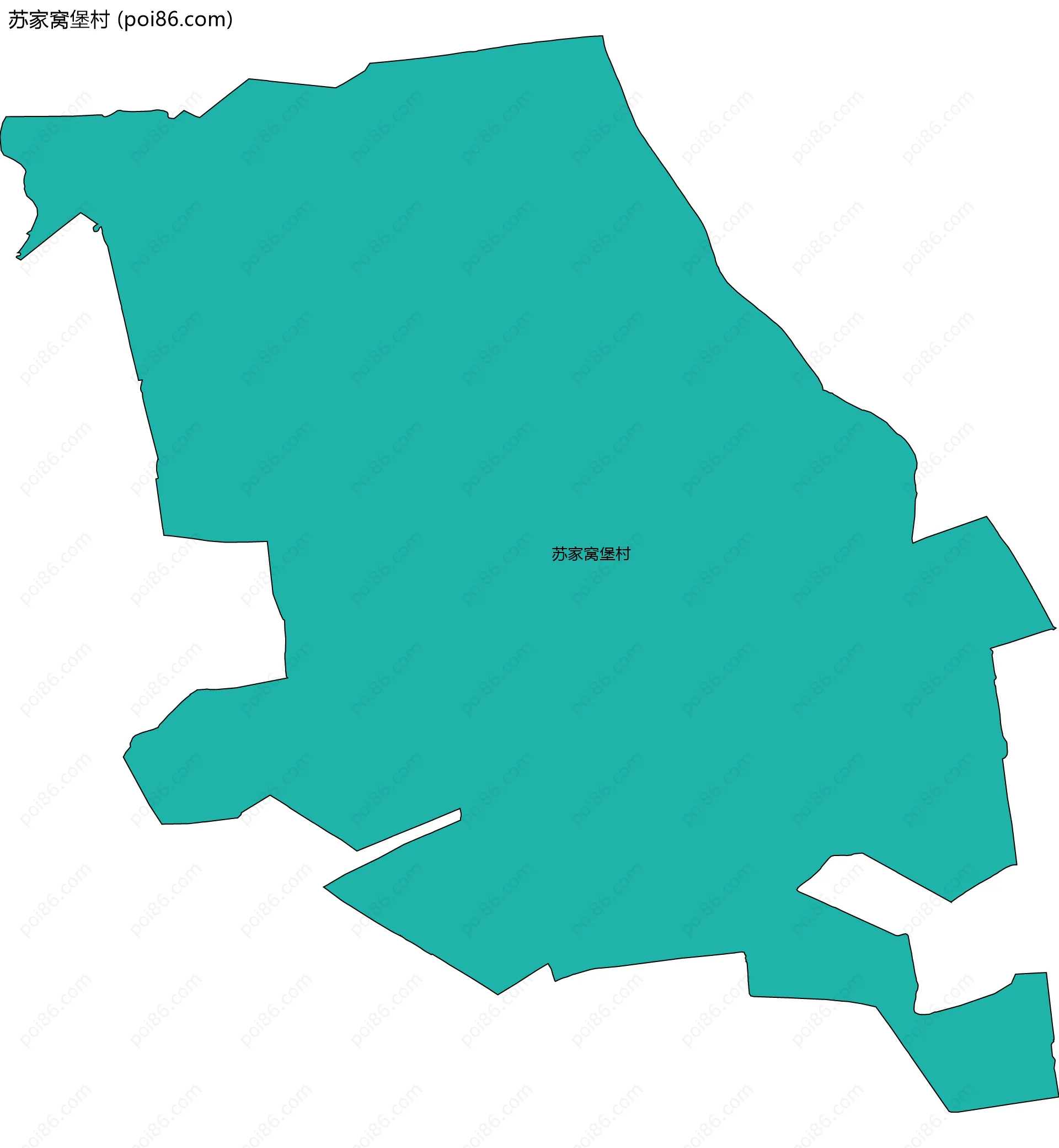 苏家窝堡村边界地图