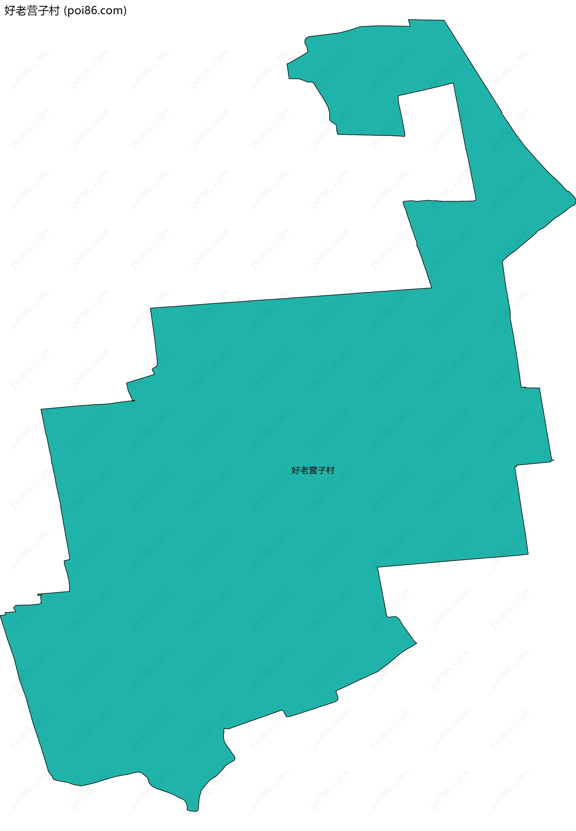 好老营子村边界地图