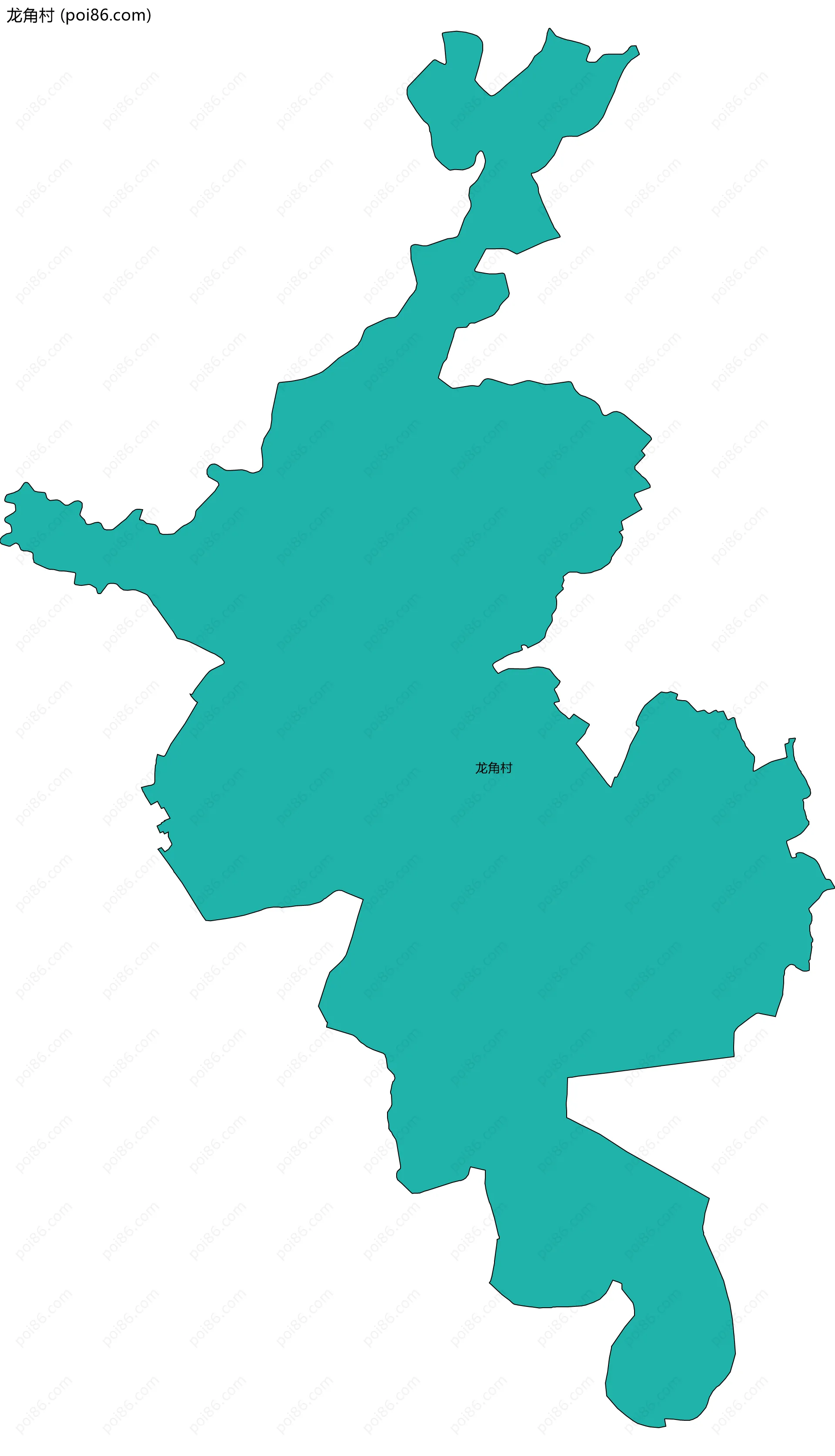 龙角村边界地图