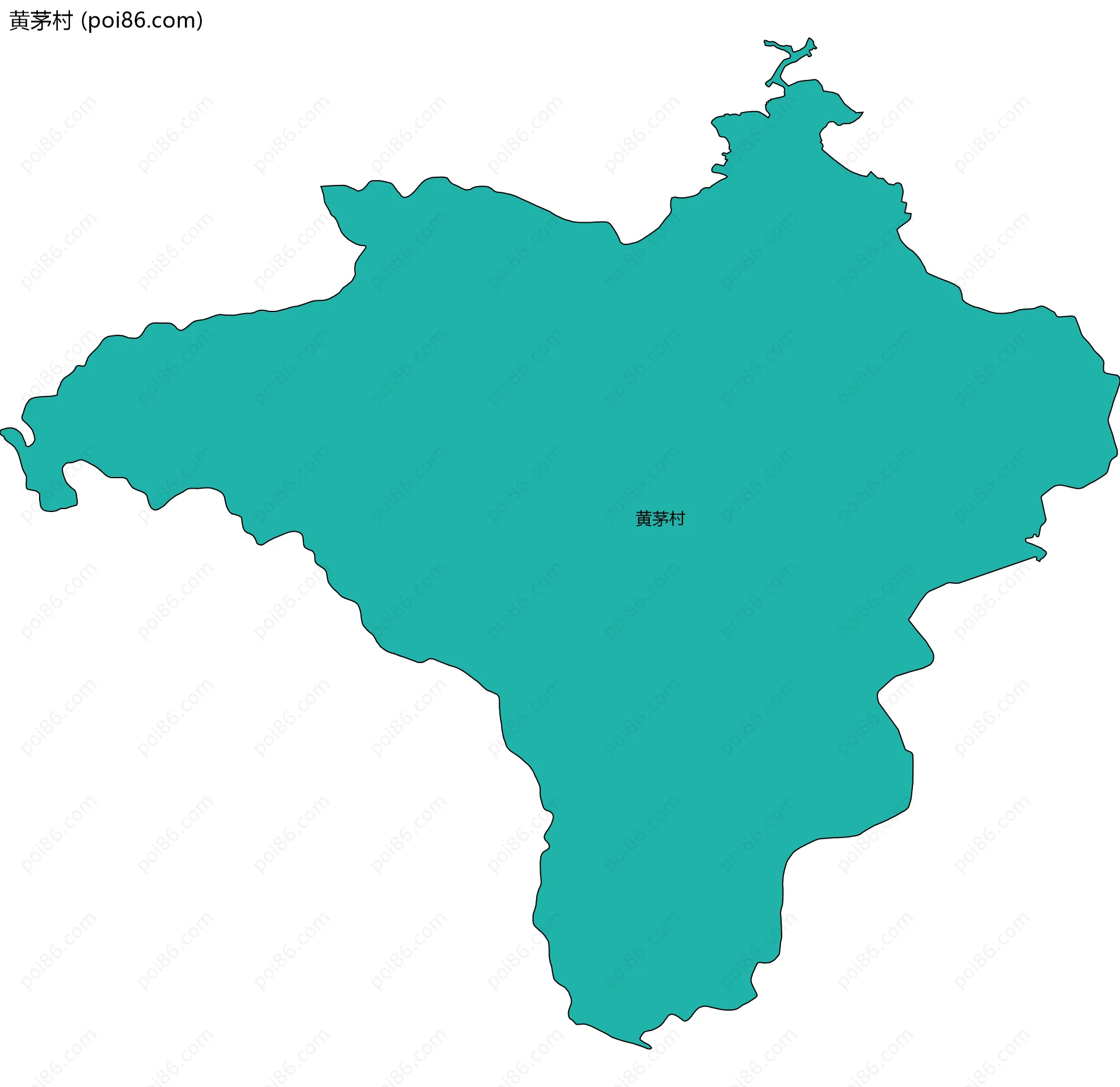 黄茅村边界地图