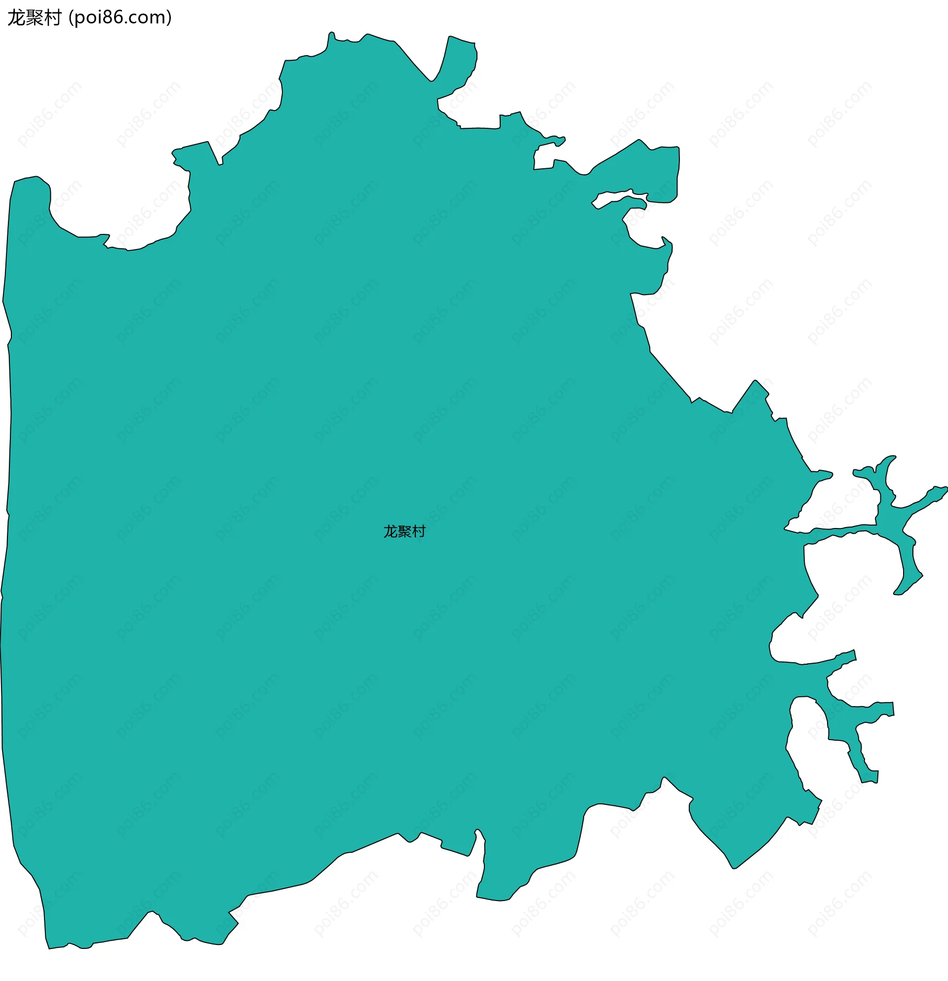龙聚村边界地图