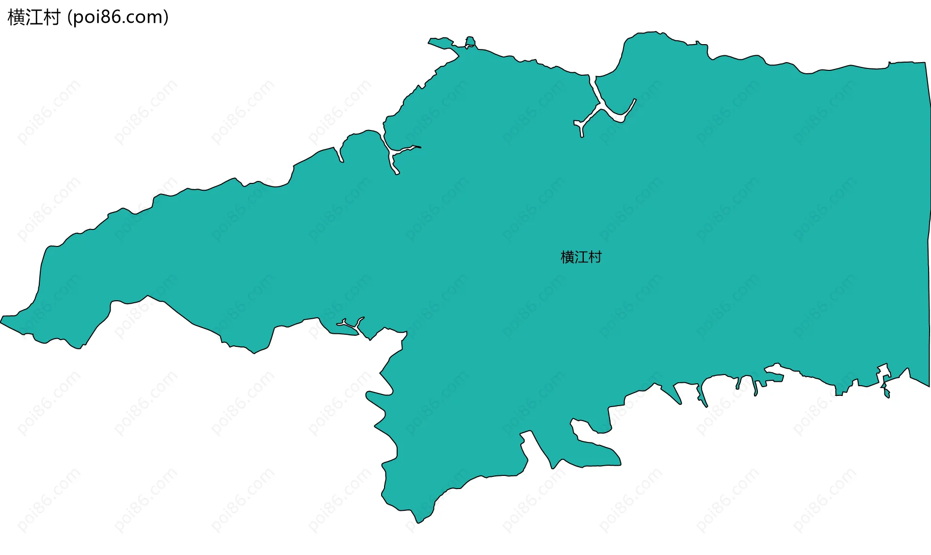 横江村边界地图