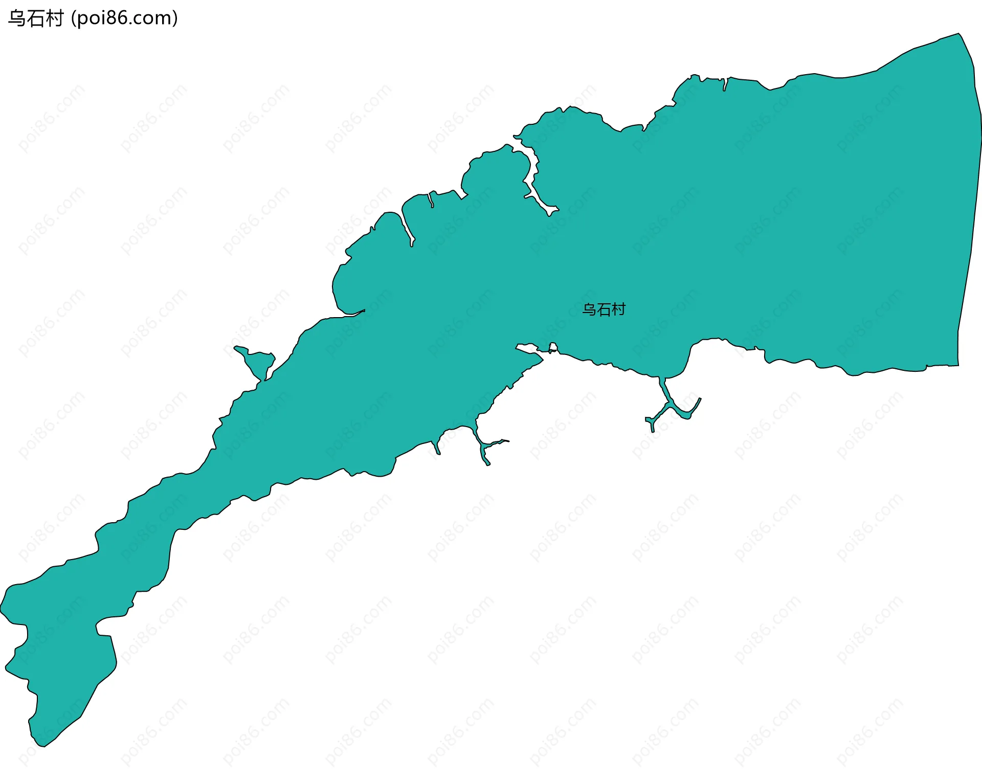 乌石村边界地图