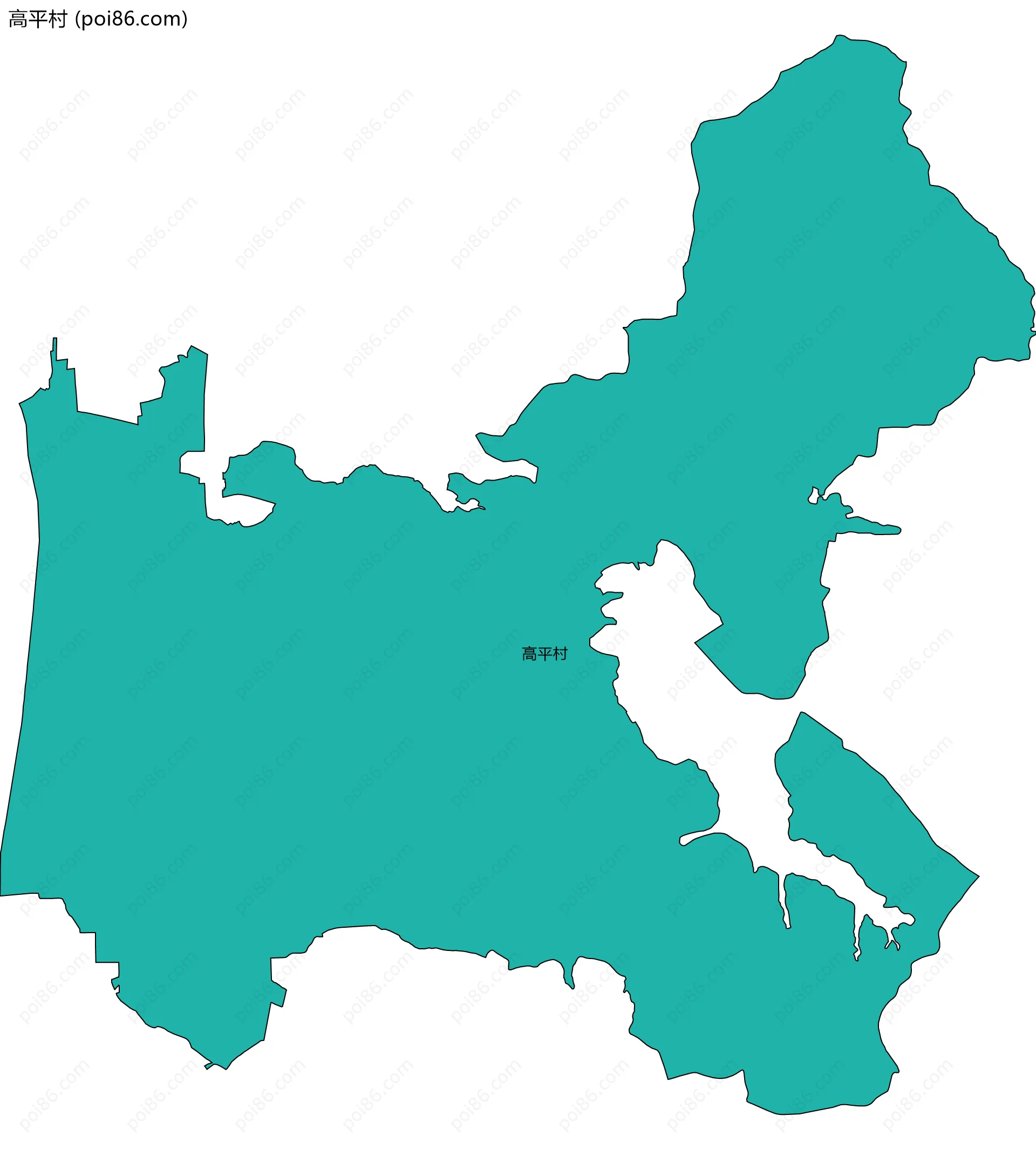 高平村边界地图