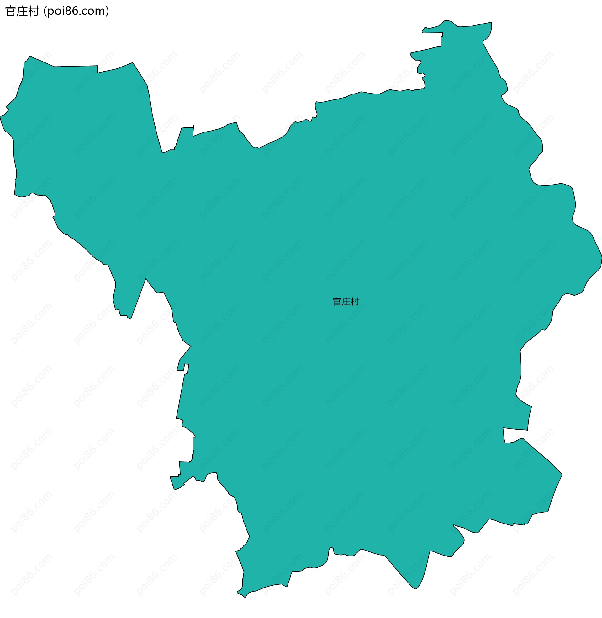 官庄村边界地图