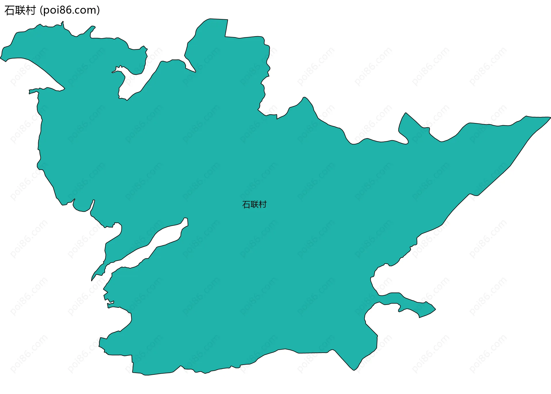 石联村边界地图