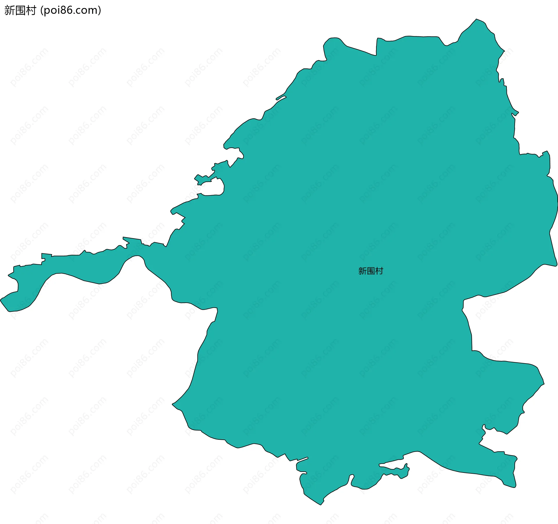 新围村边界地图