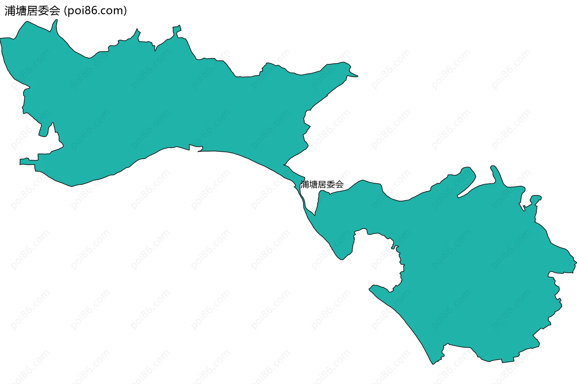 浦塘居委会边界地图