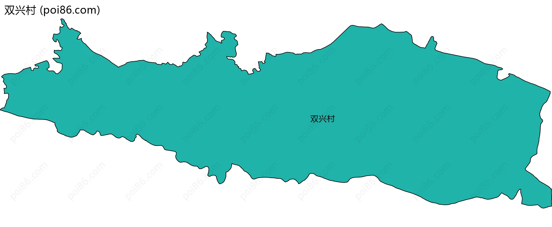 双兴村边界地图