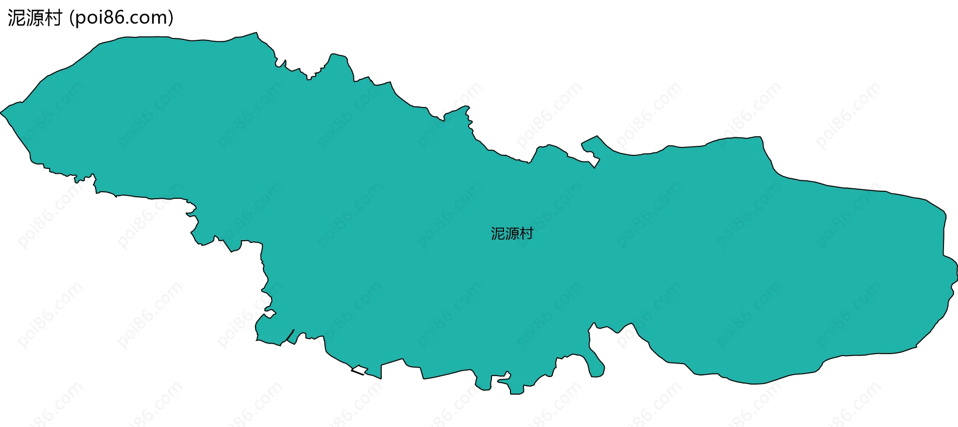 泥源村边界地图