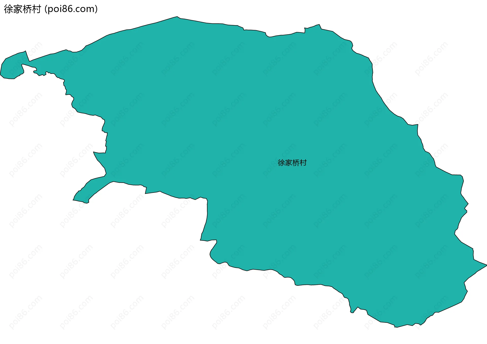 徐家桥村边界地图