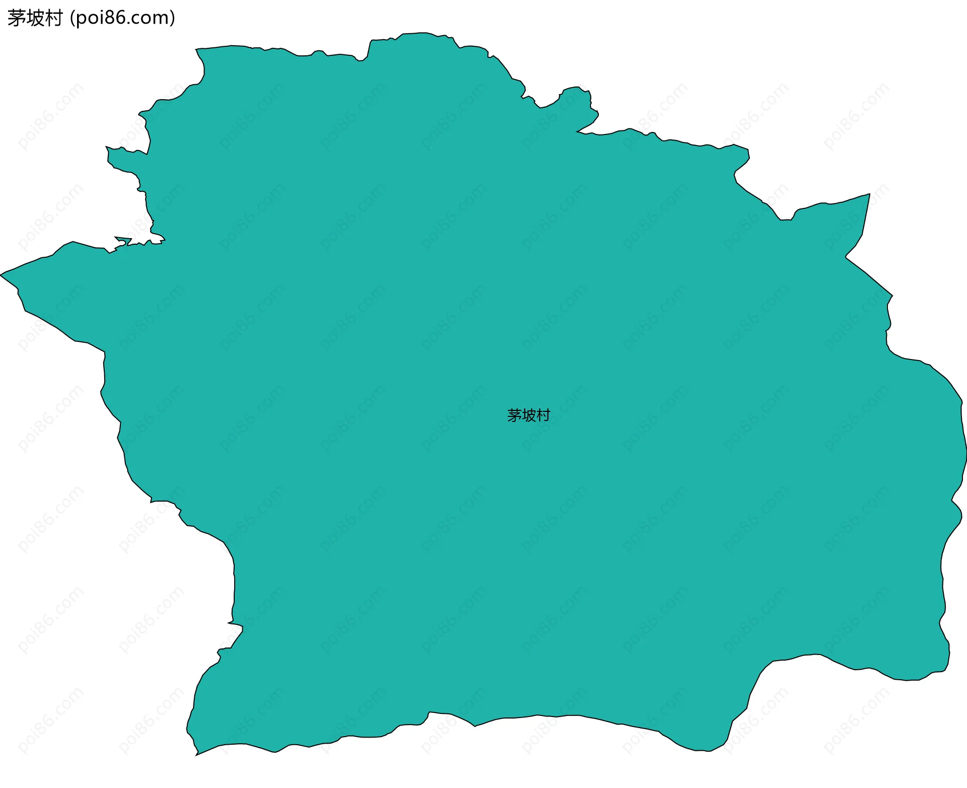 茅坡村边界地图