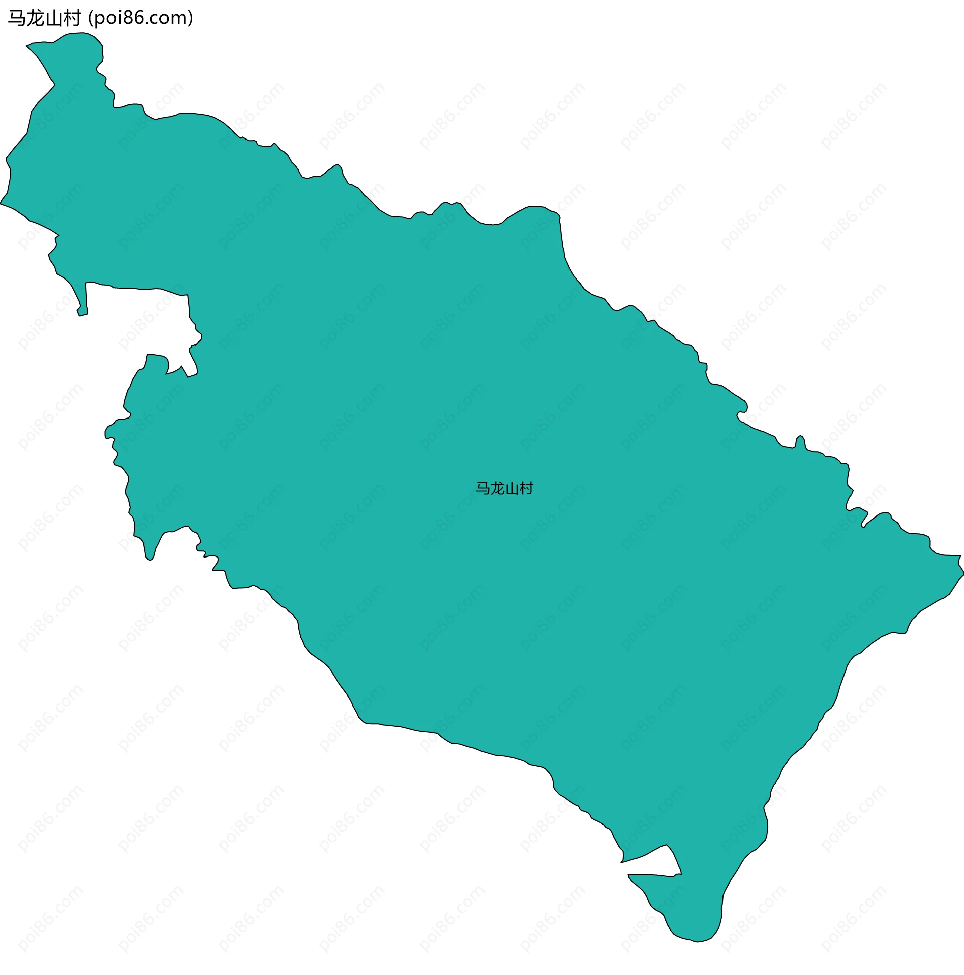 马龙山村边界地图