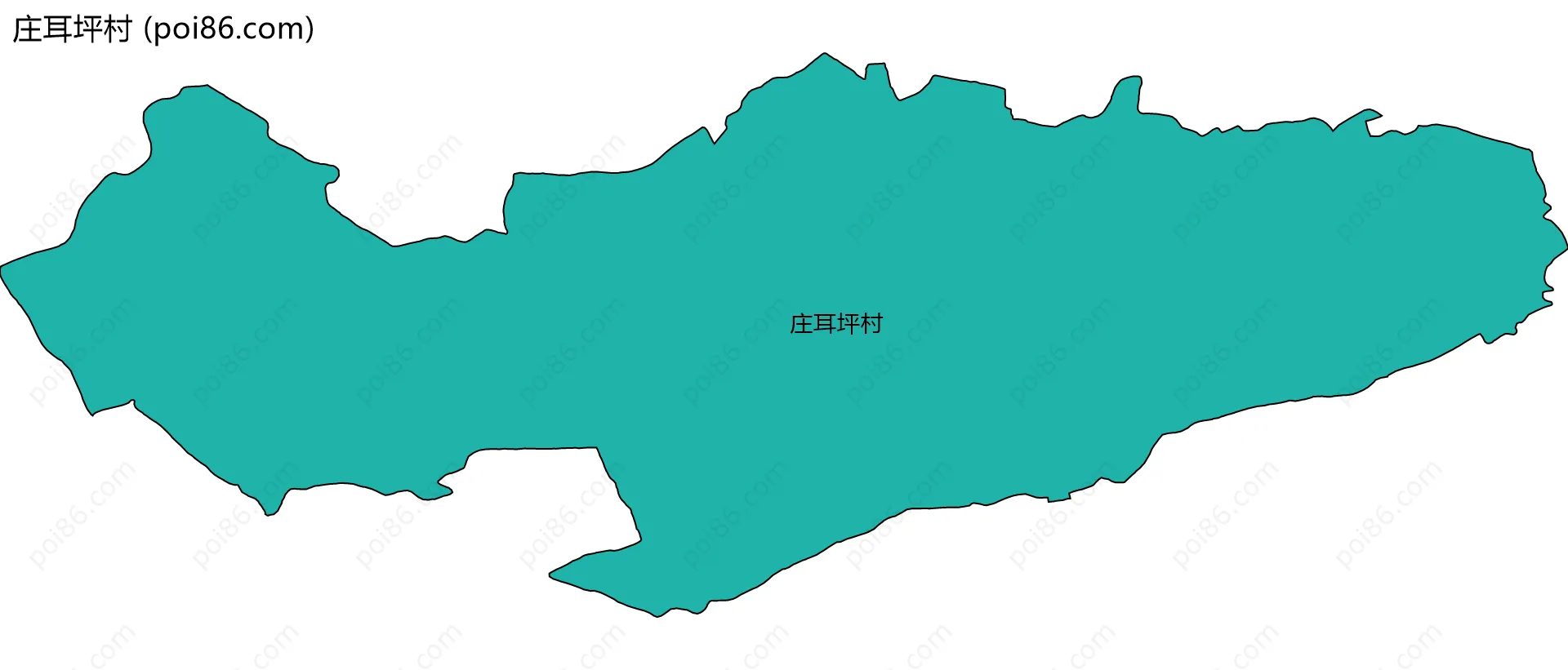 庄耳坪村边界地图