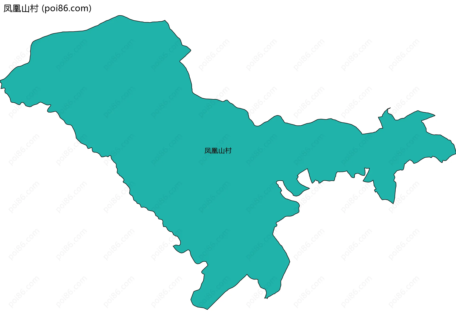 凤凰山村边界地图
