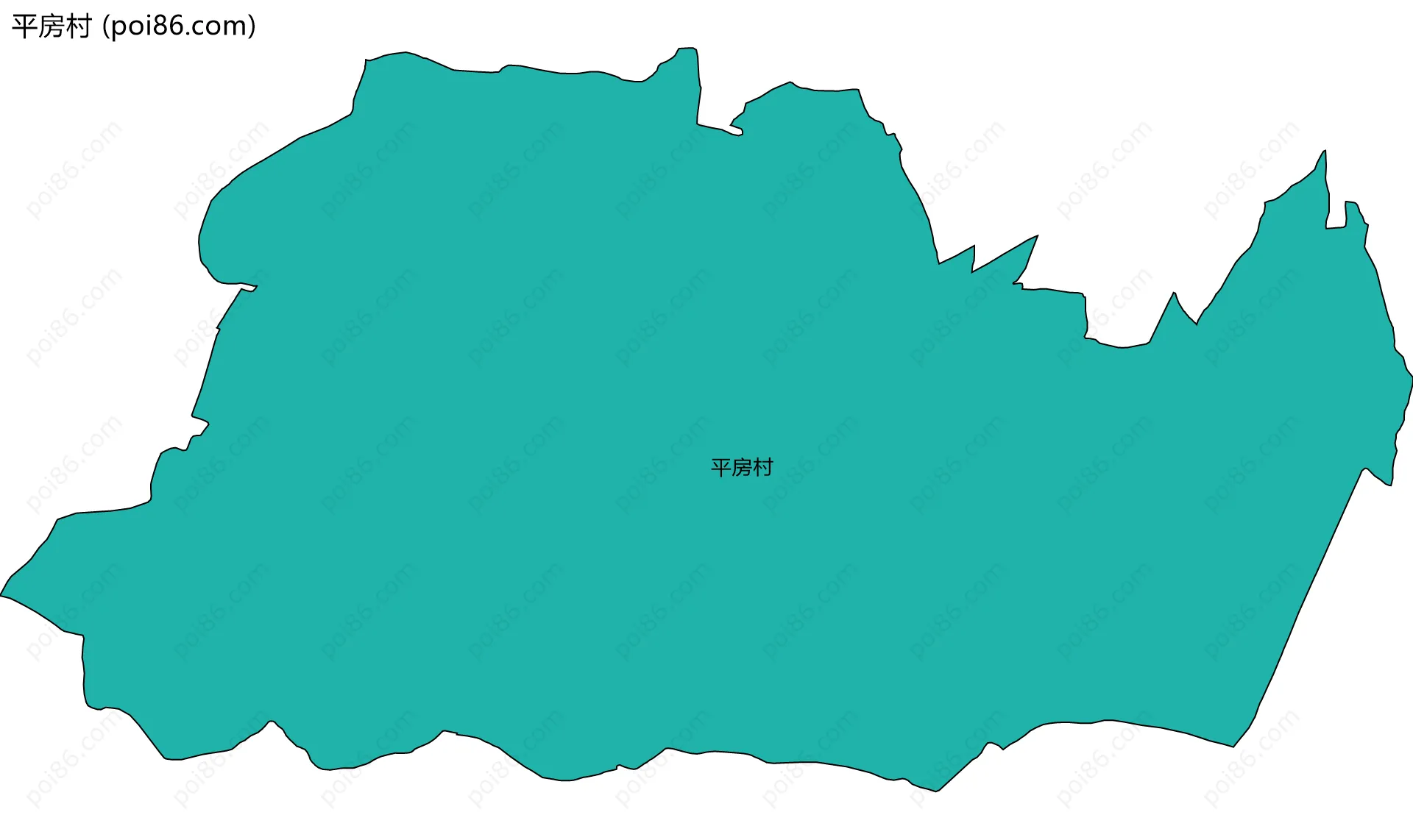 平房村边界地图