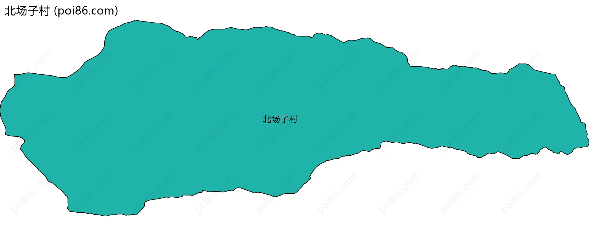 北场子村边界地图