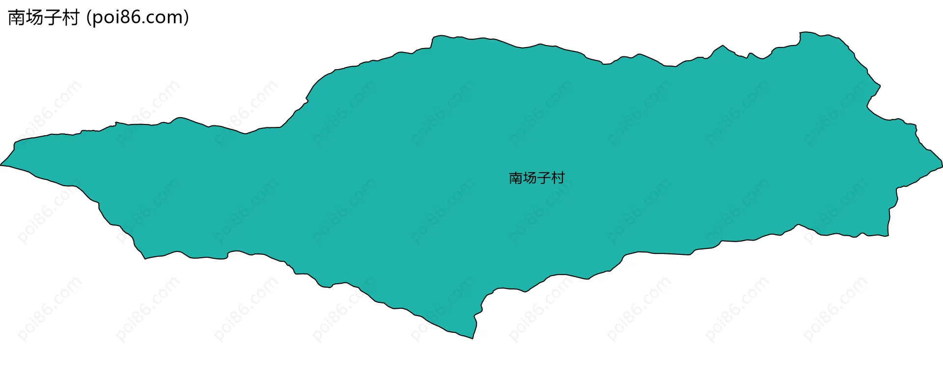 南场子村边界地图