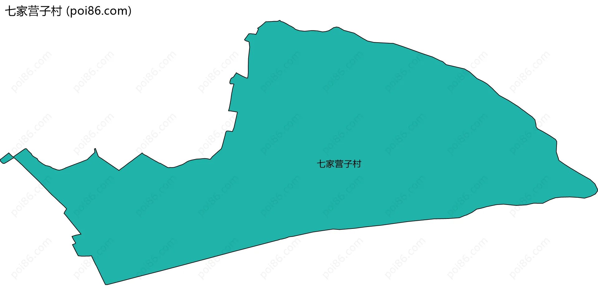 七家营子村边界地图
