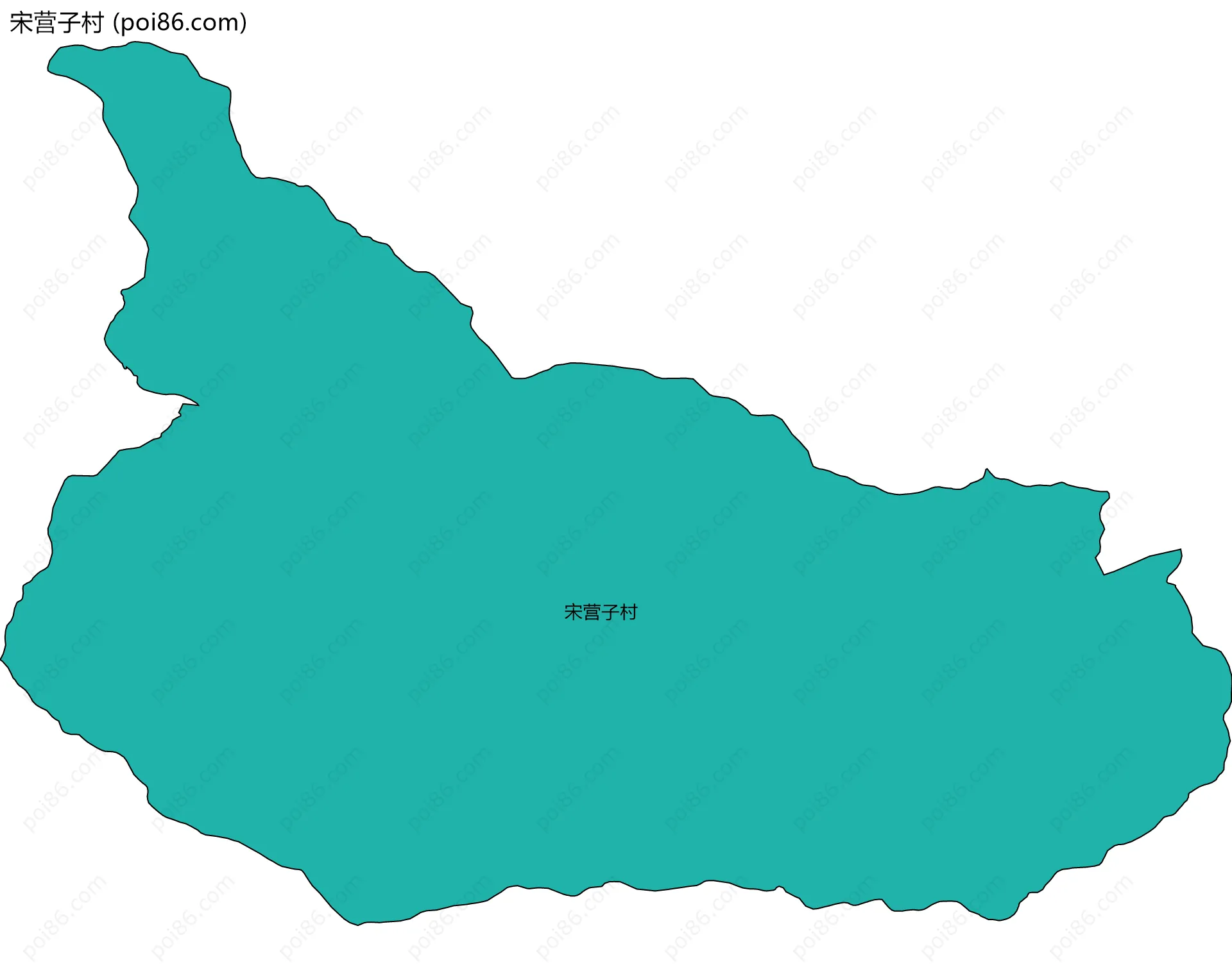 宋营子村边界地图