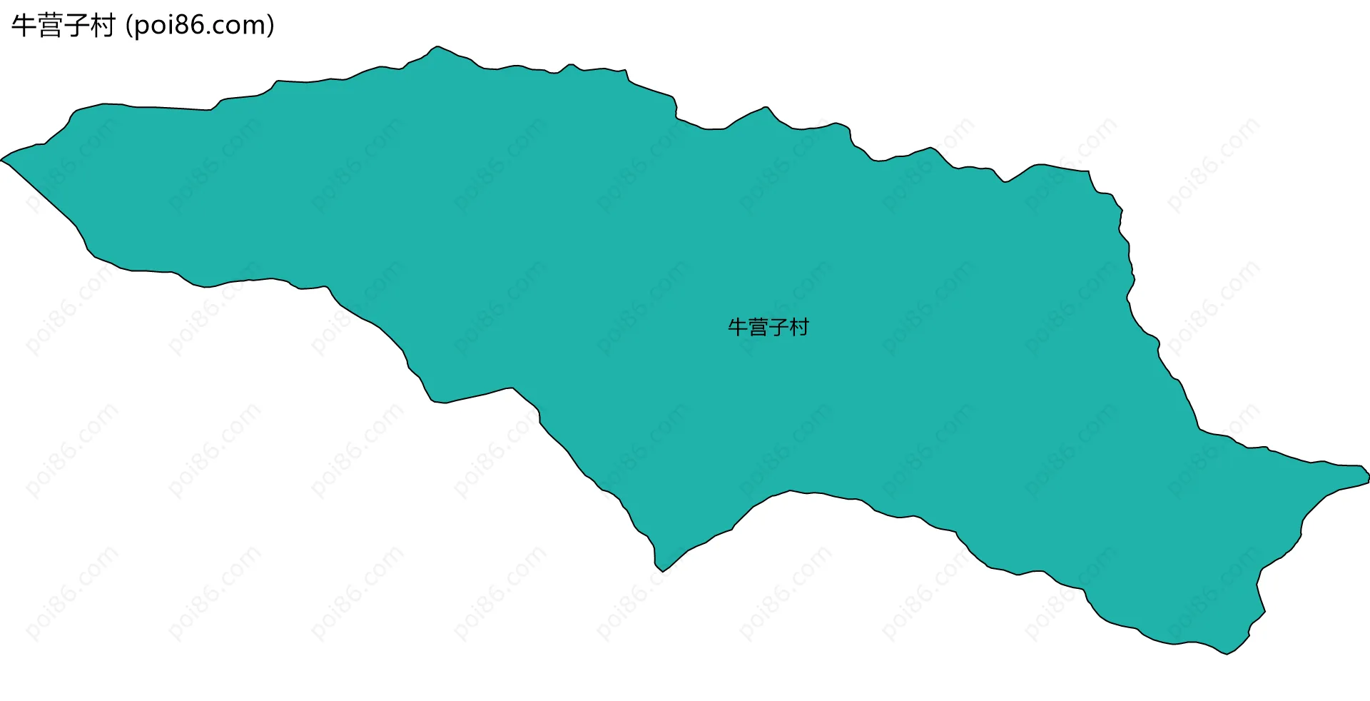 牛营子村边界地图