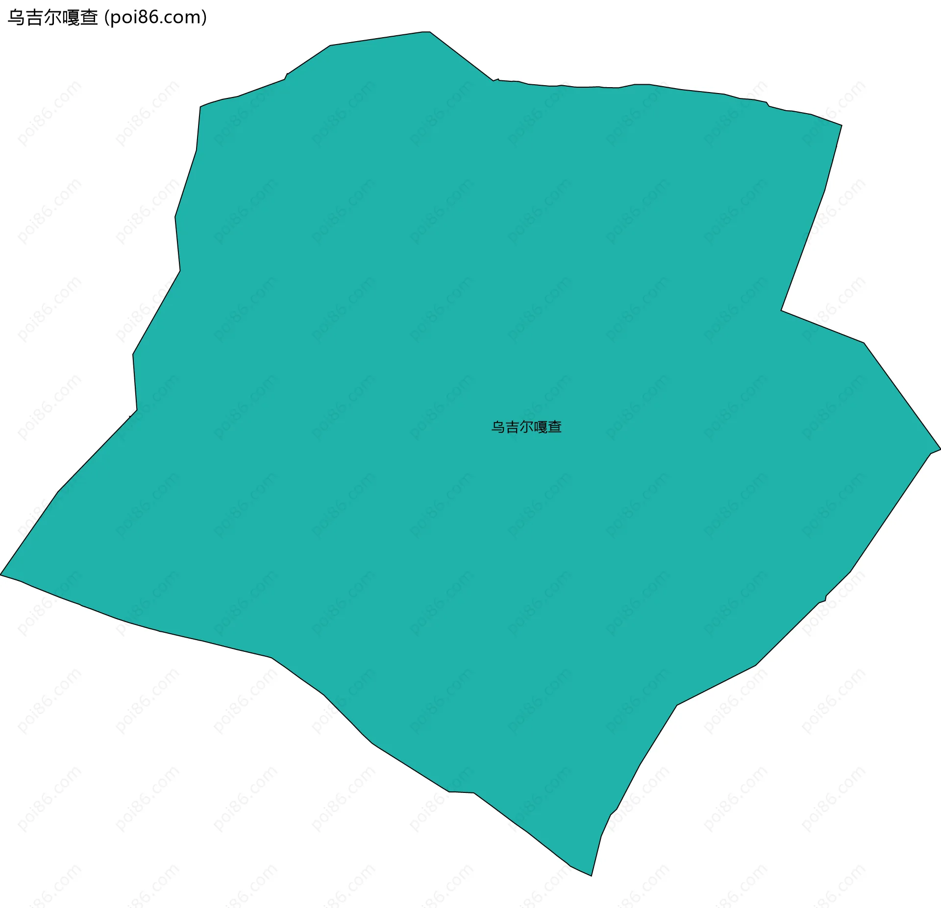 乌吉尔嘎查边界地图