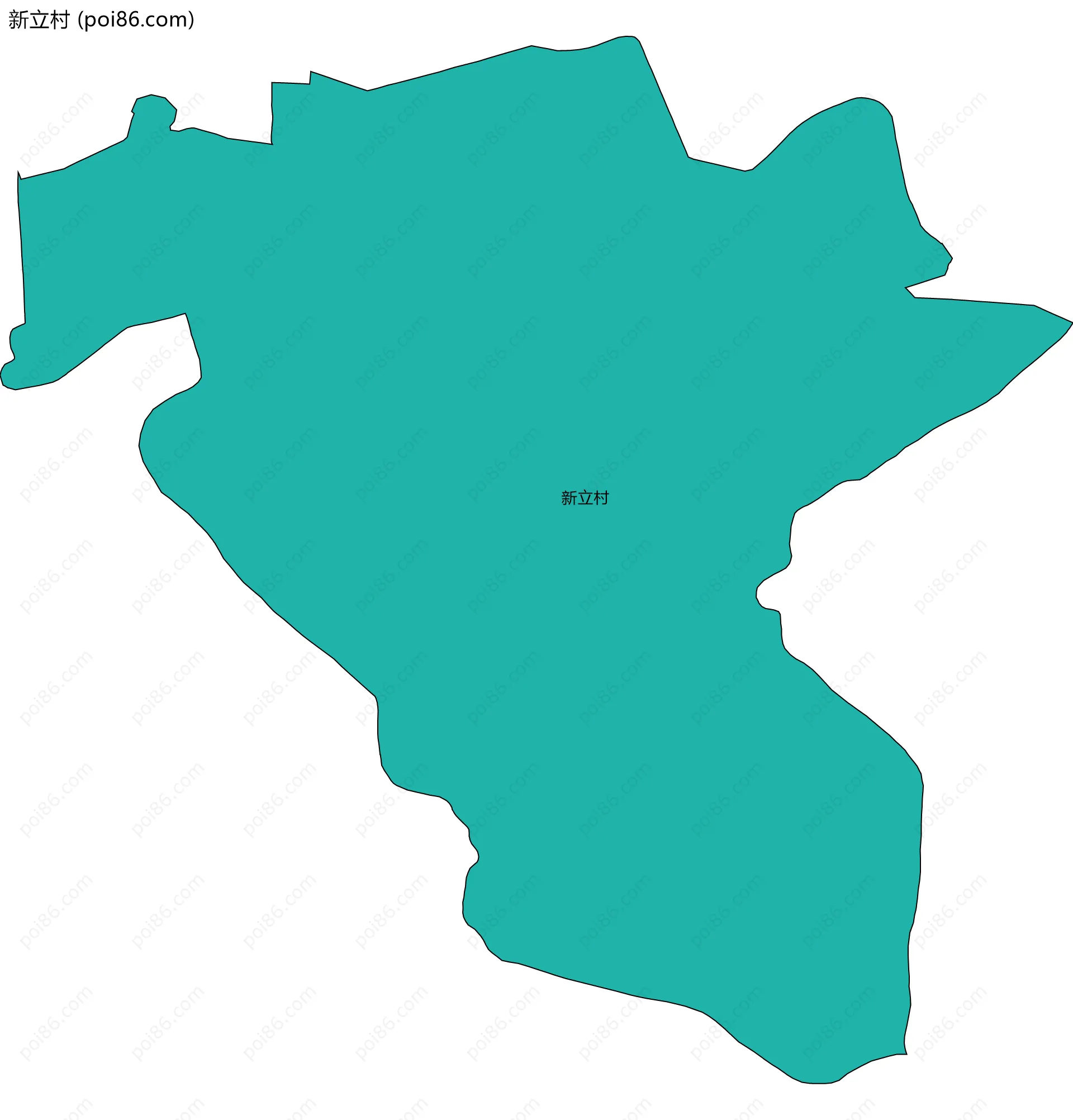 新立村边界地图