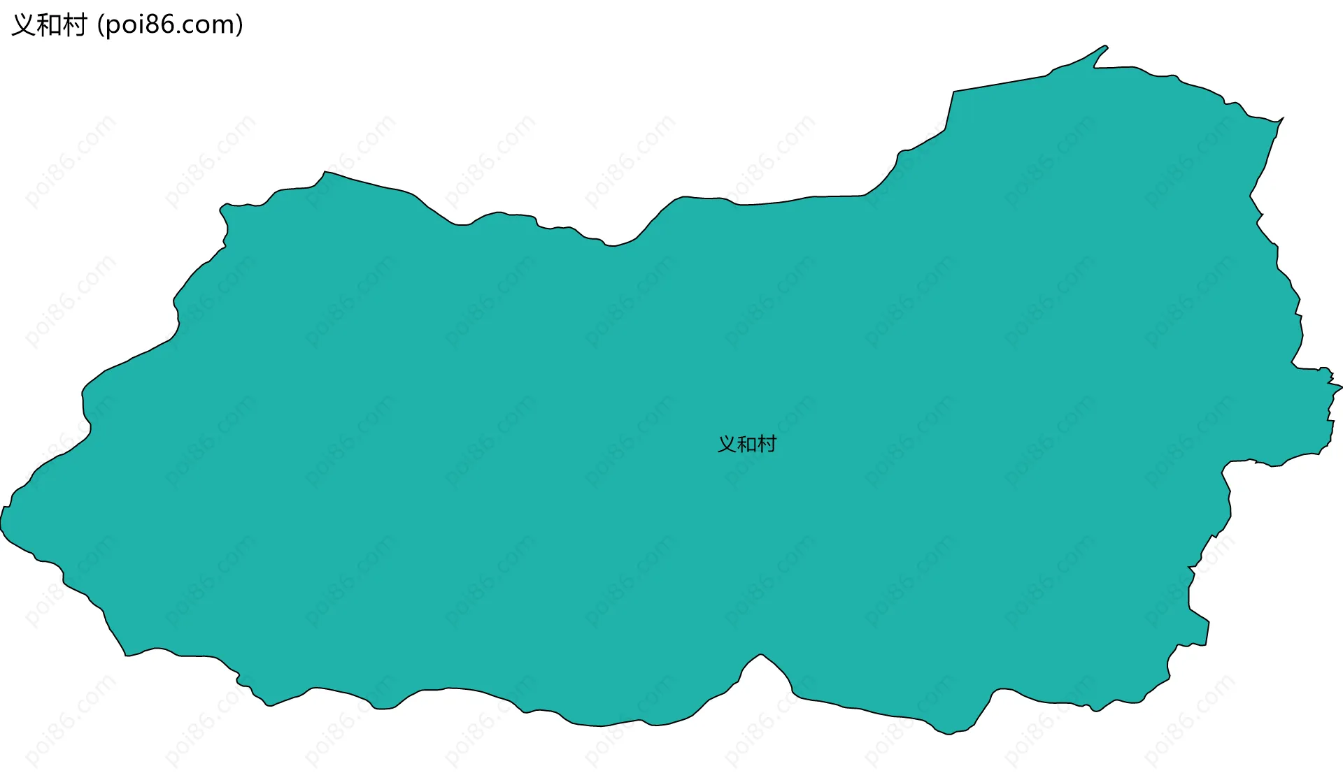 义和村边界地图