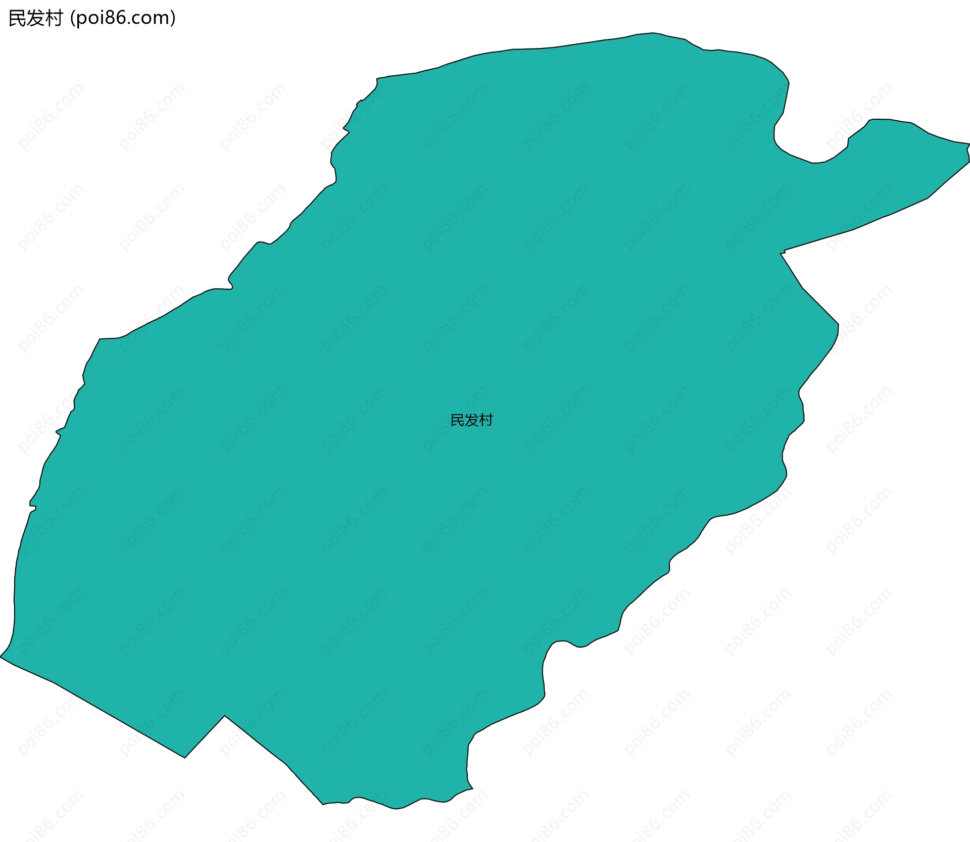 民发村边界地图
