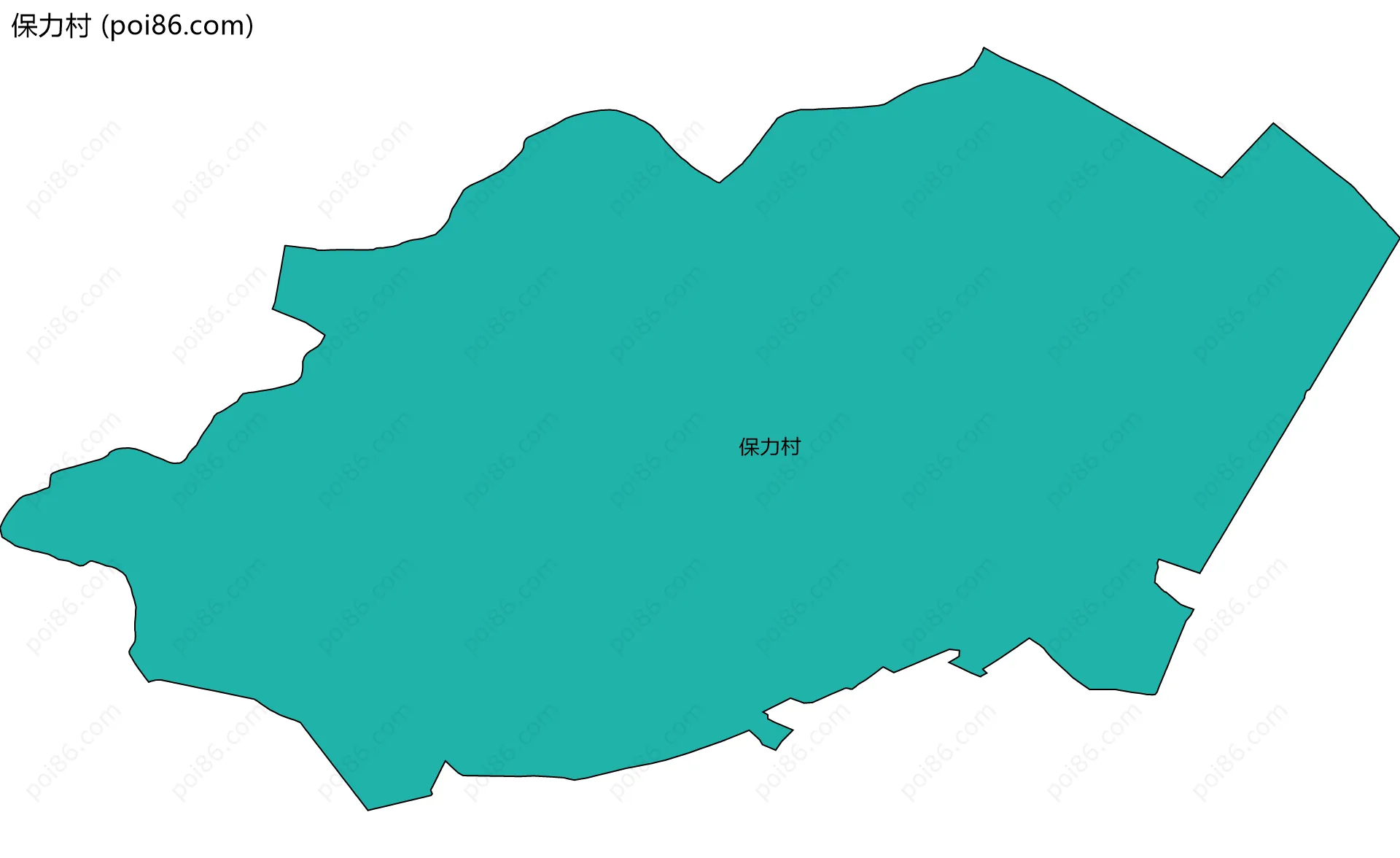 保力村边界地图
