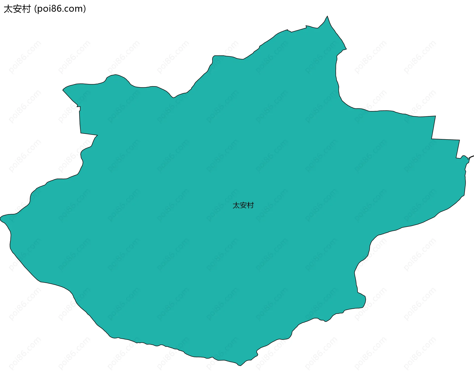 太安村边界地图
