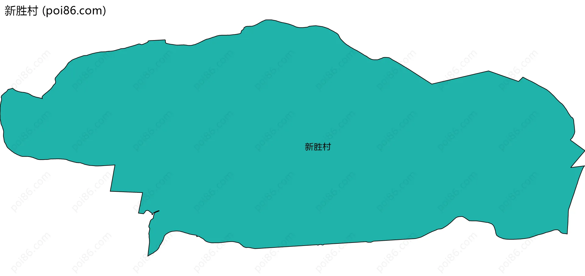 新胜村边界地图