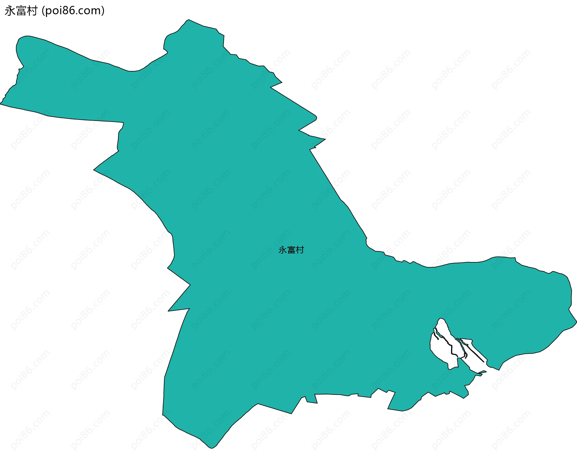 永富村边界地图