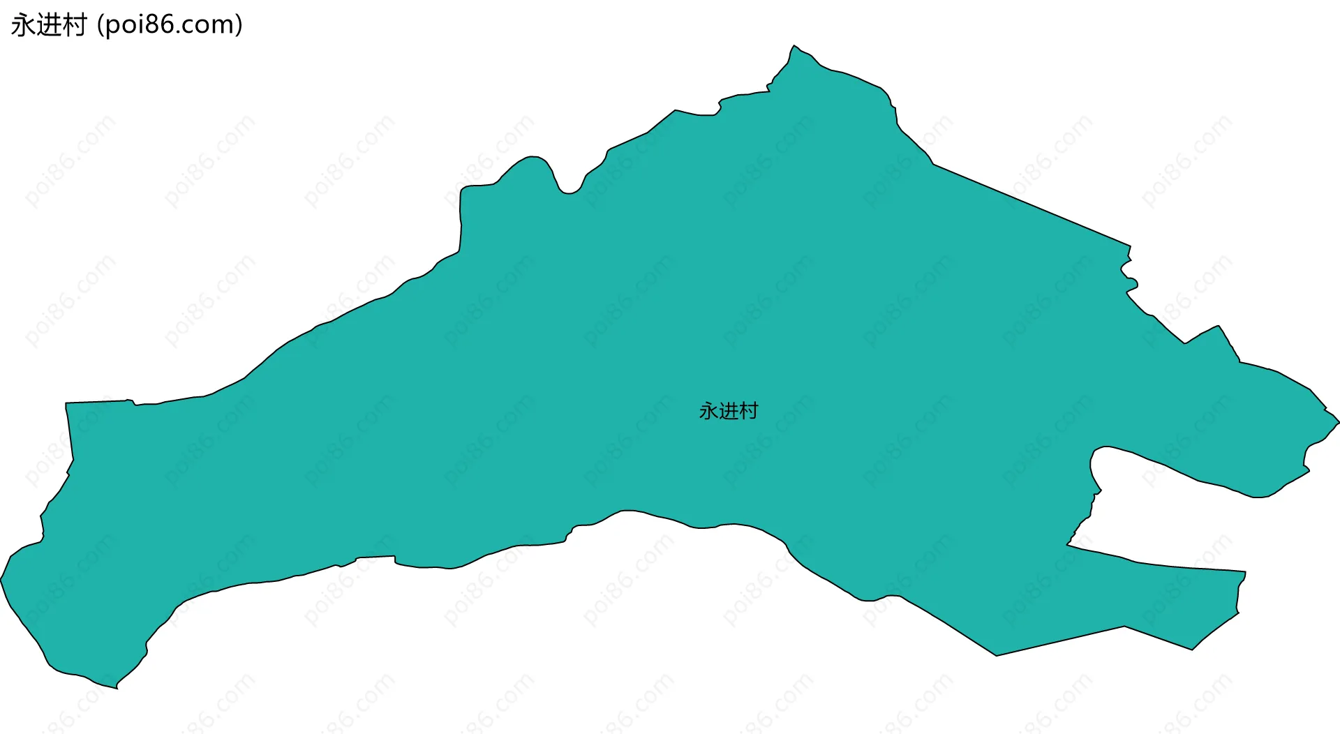 永进村边界地图