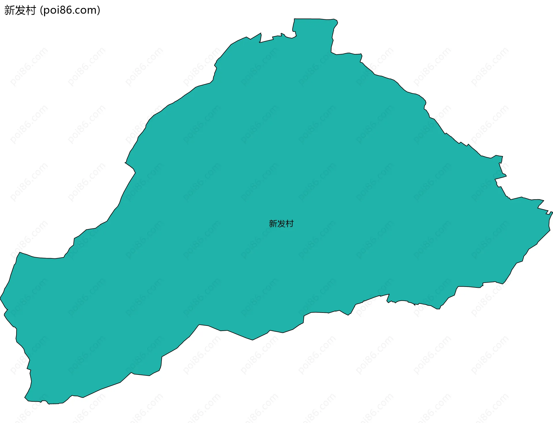 新发村边界地图