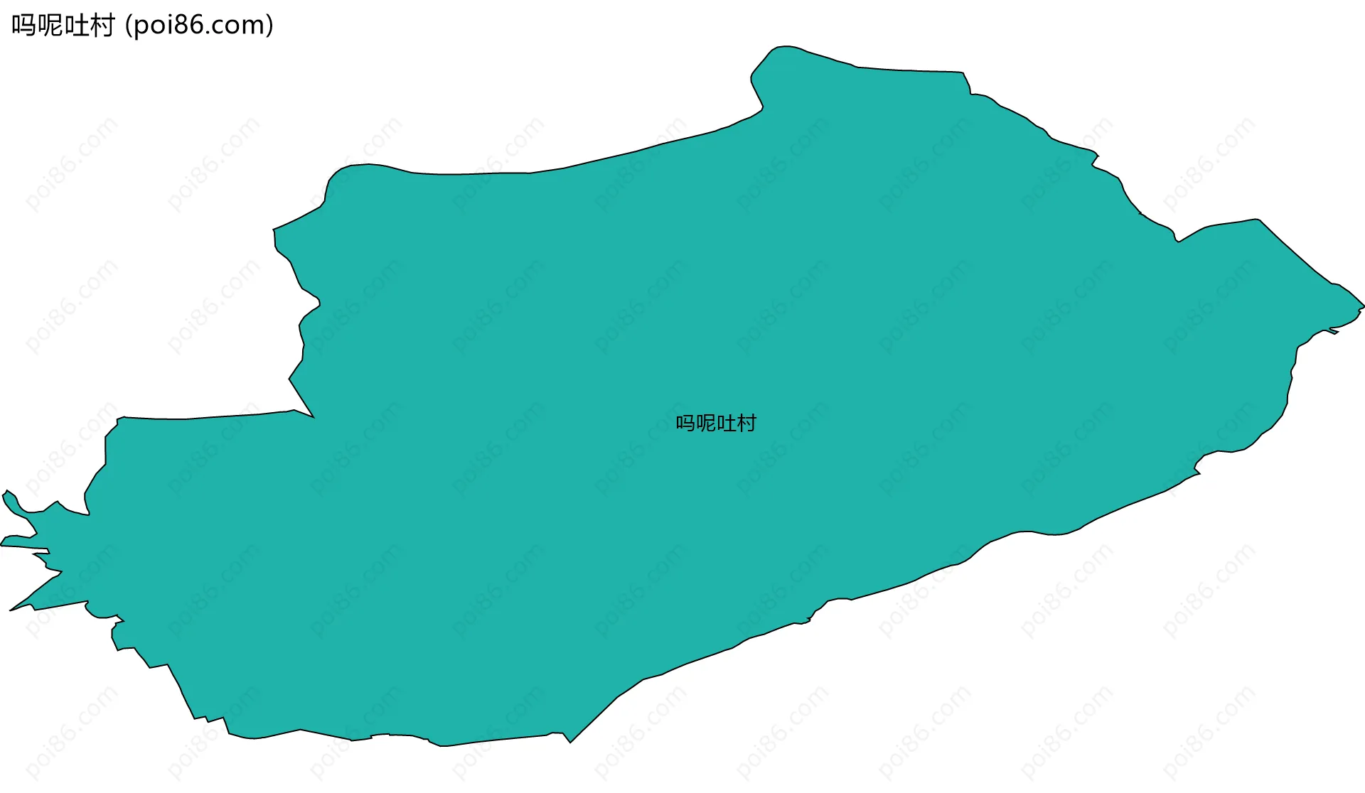 吗呢吐村边界地图