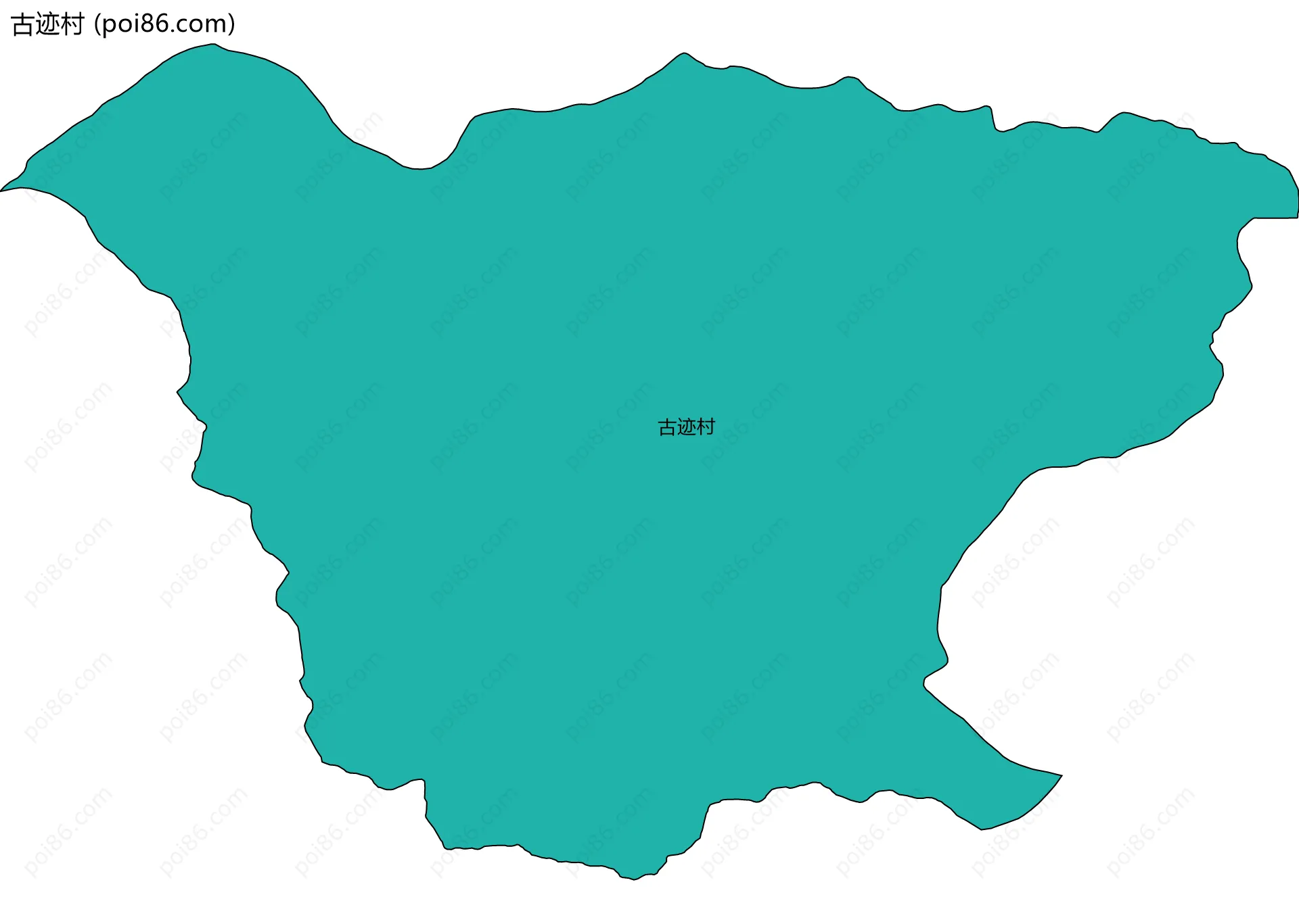 古迹村边界地图