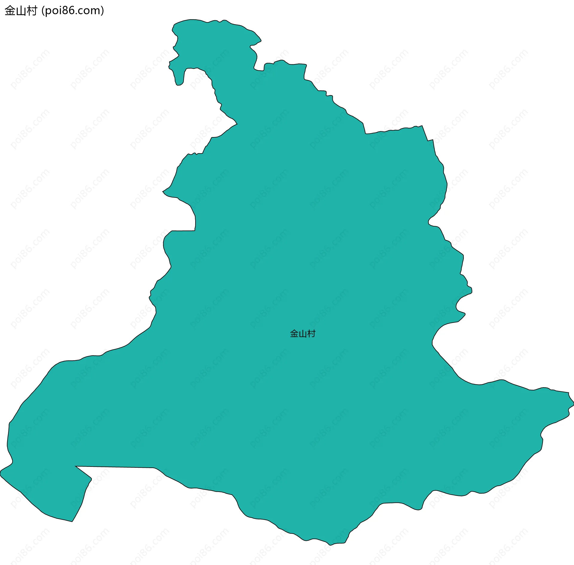 金山村边界地图