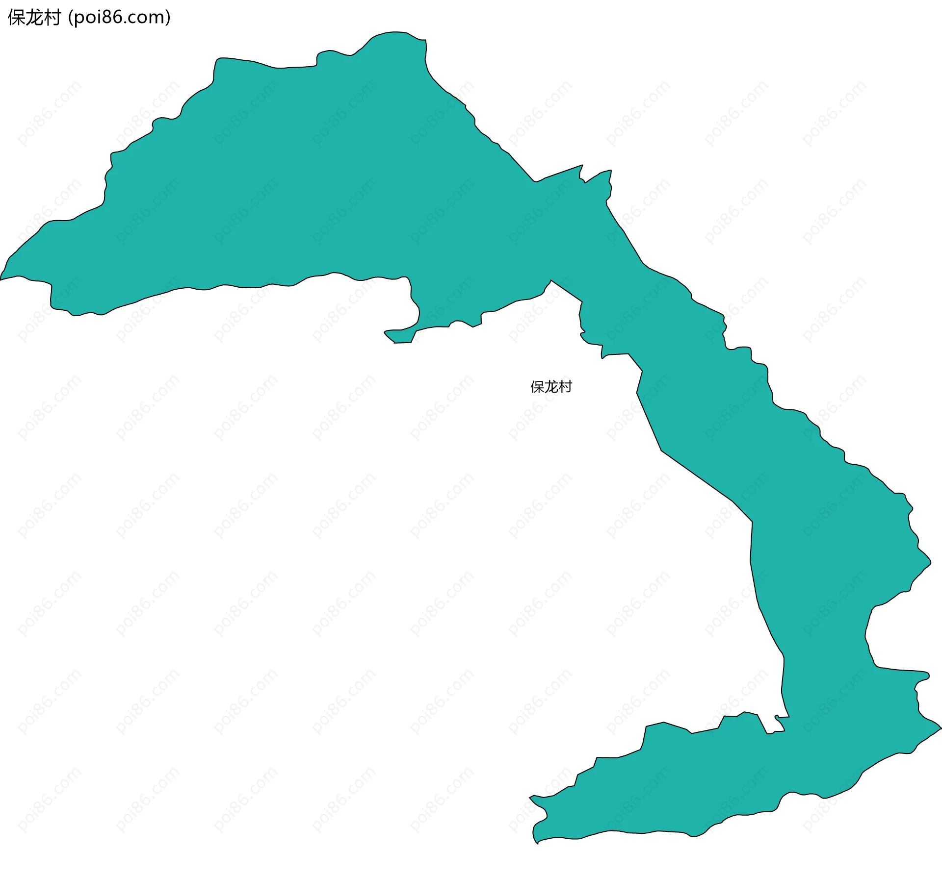 保龙村边界地图