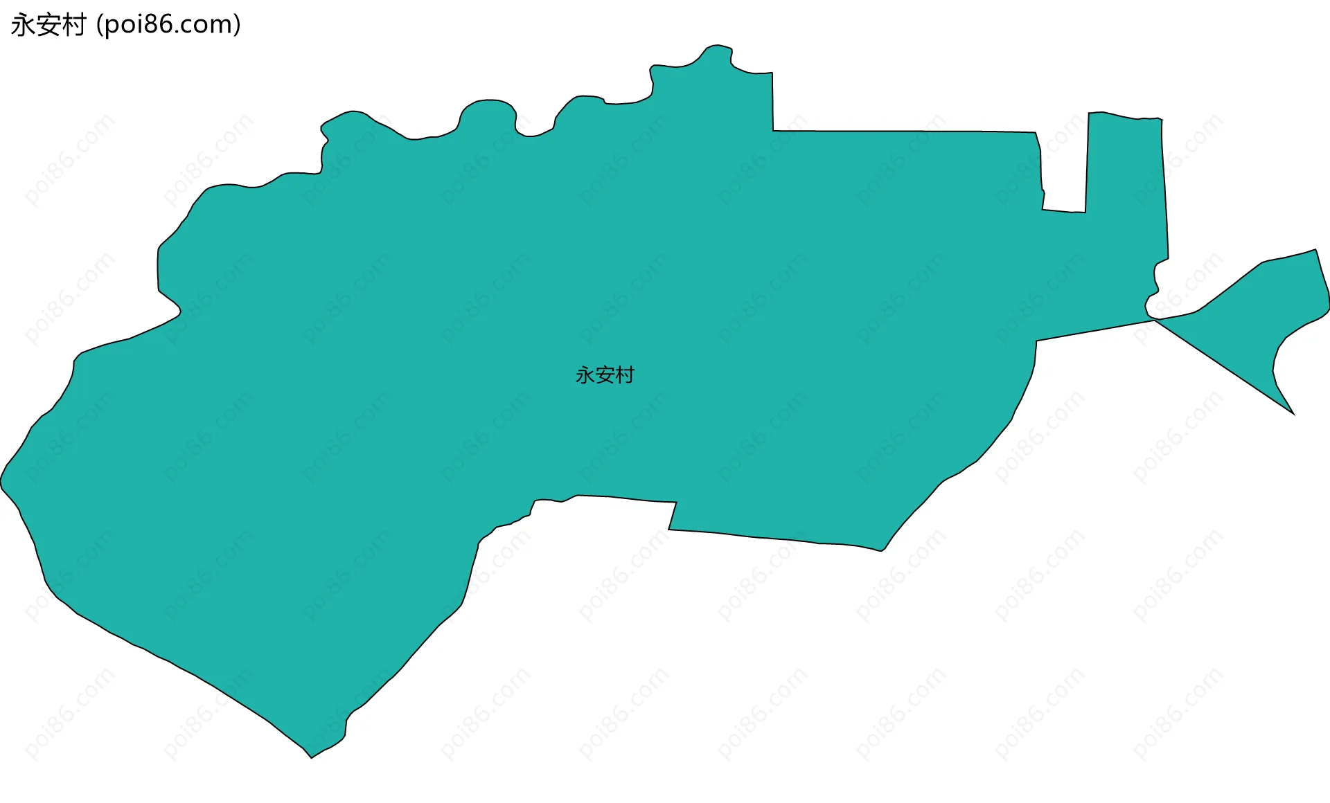 永安村边界地图