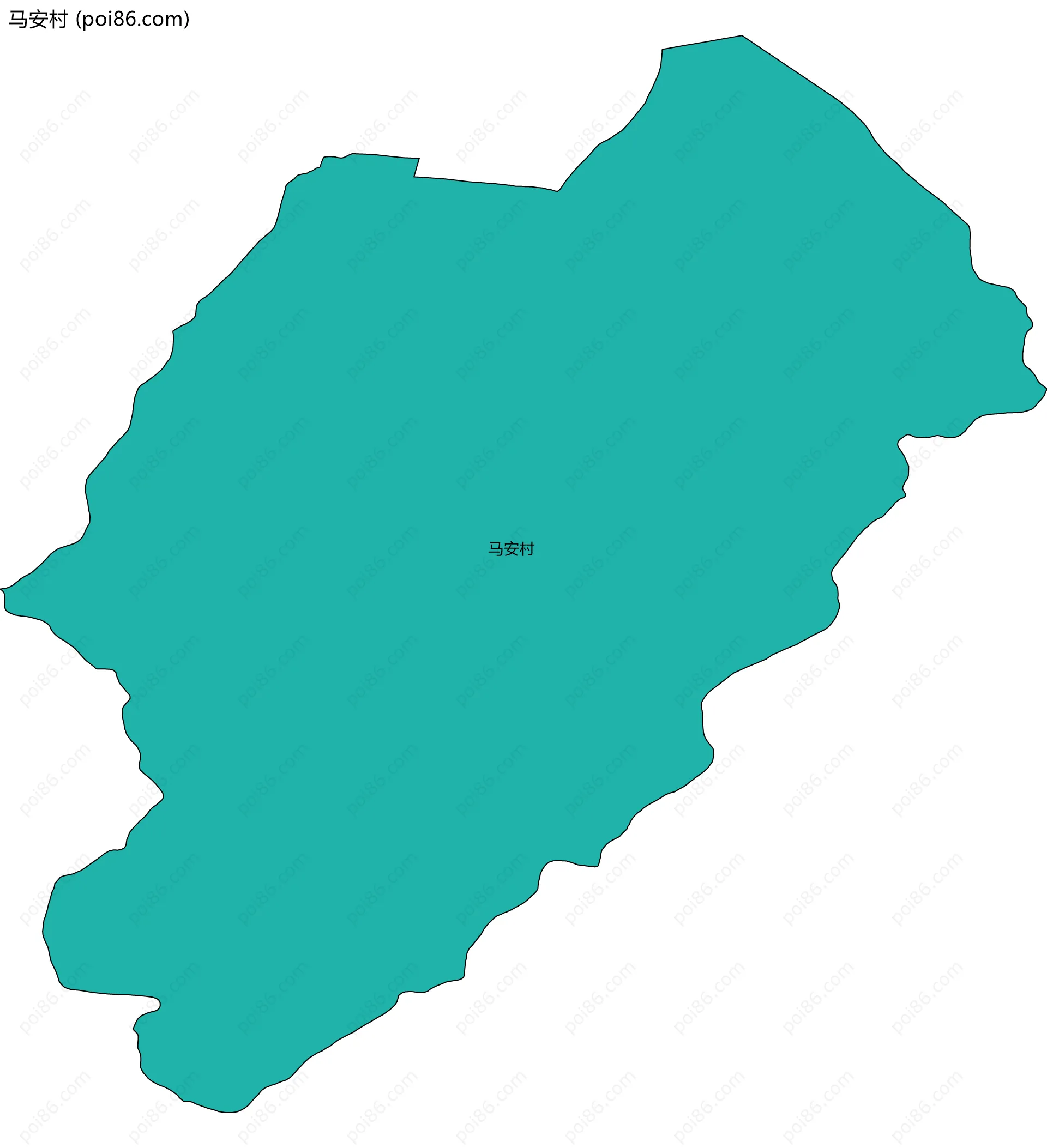 马安村边界地图
