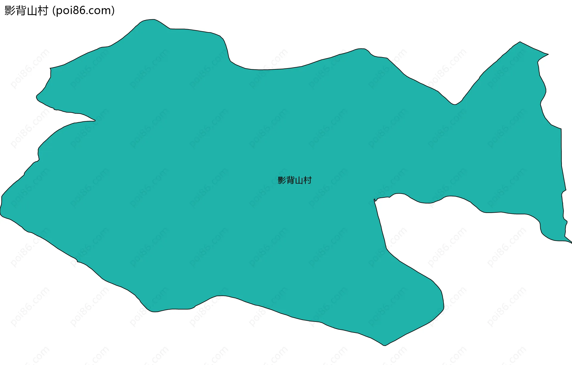 影背山村边界地图