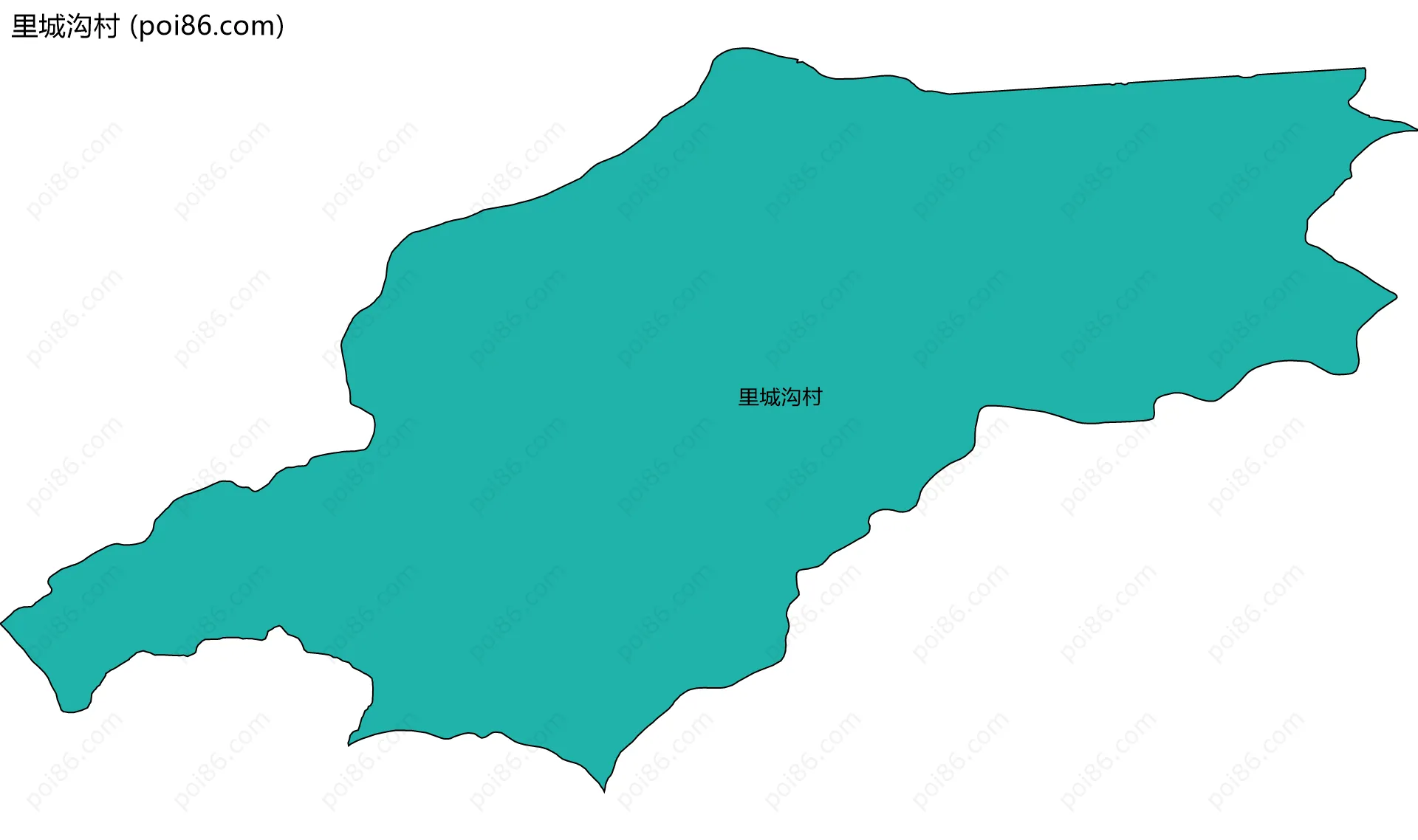 里城沟村边界地图