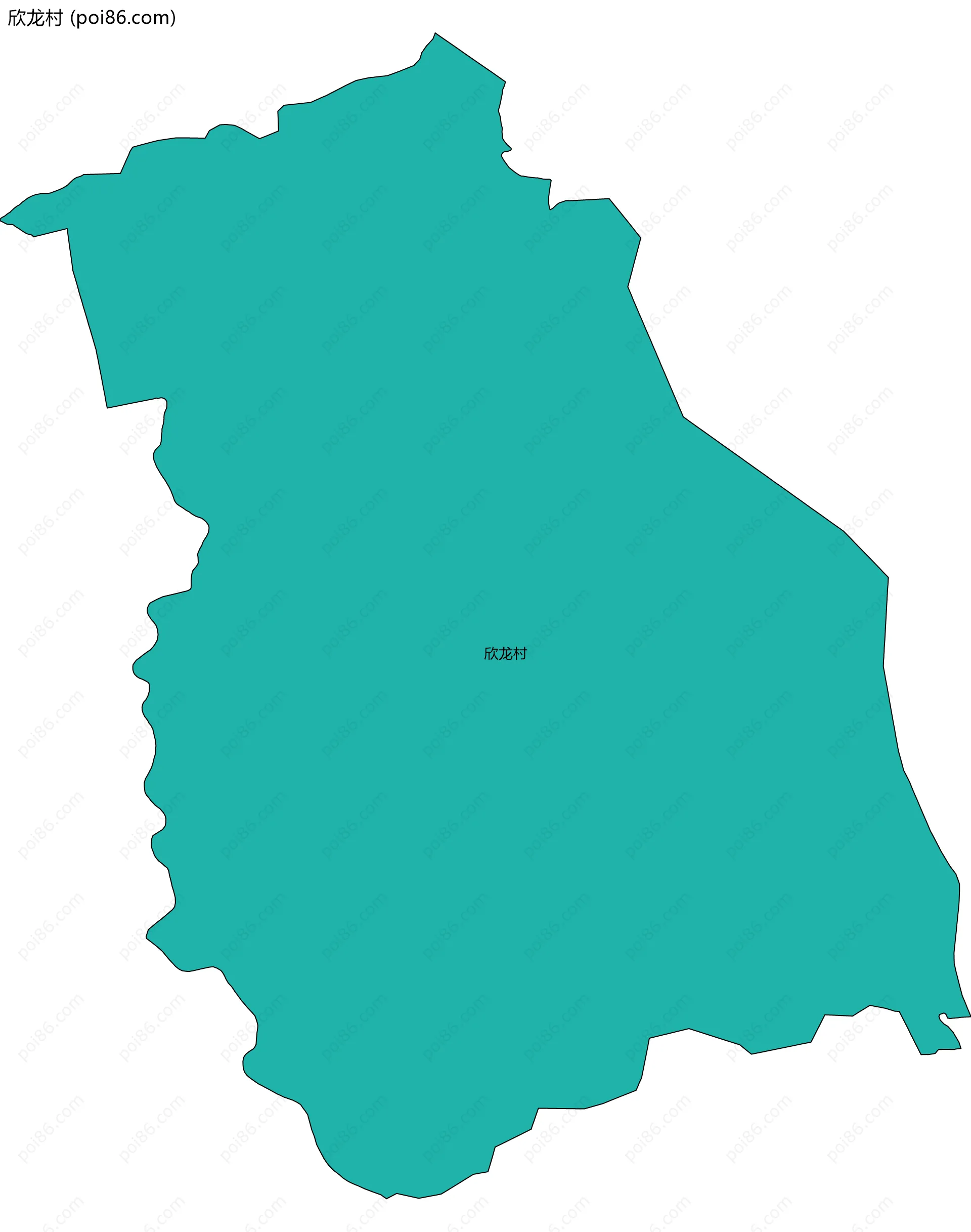 欣龙村边界地图