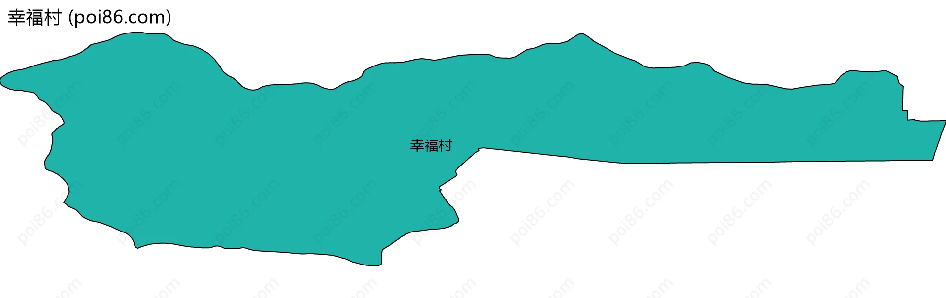 幸福村边界地图