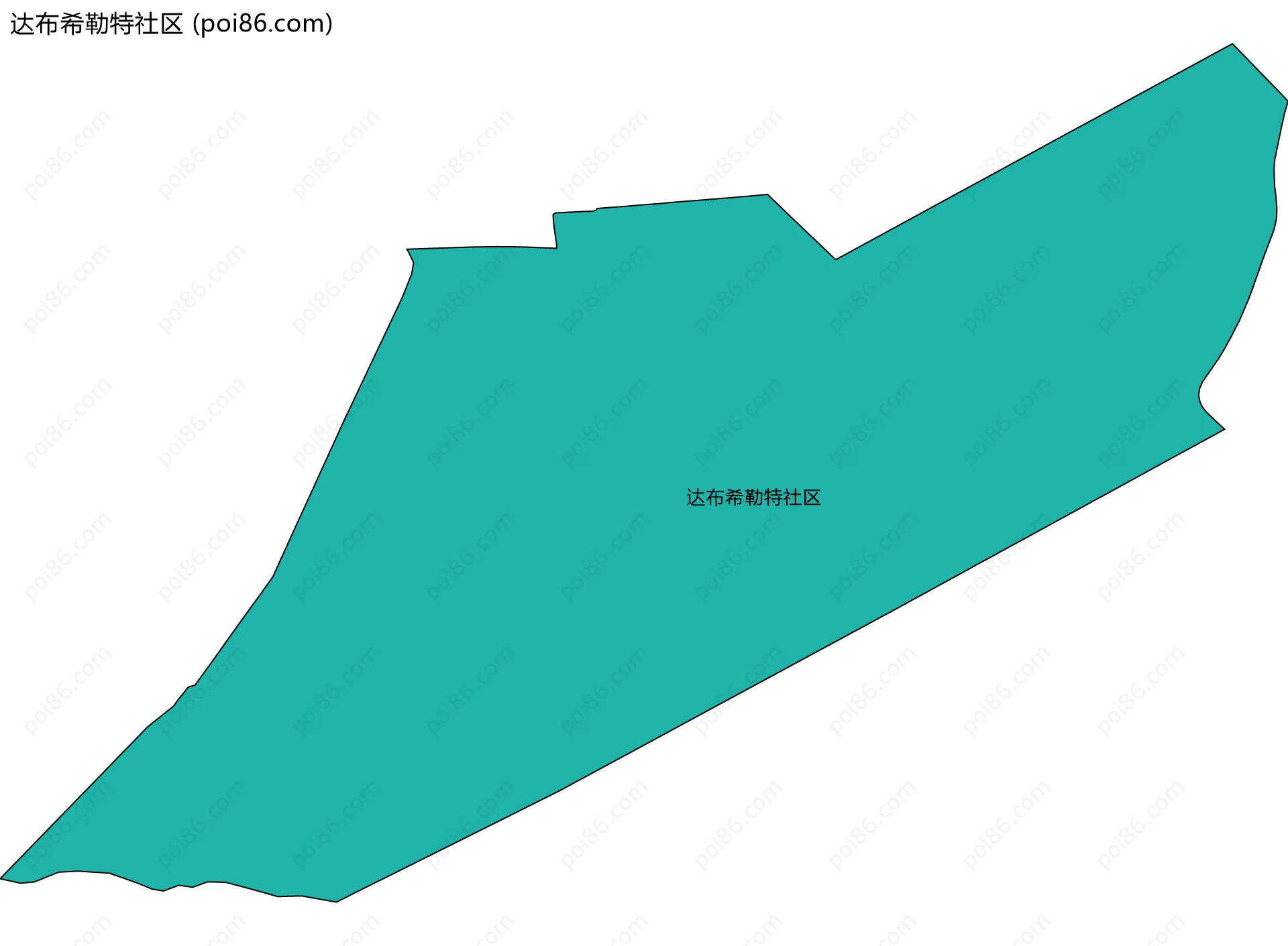 达布希勒特社区边界地图