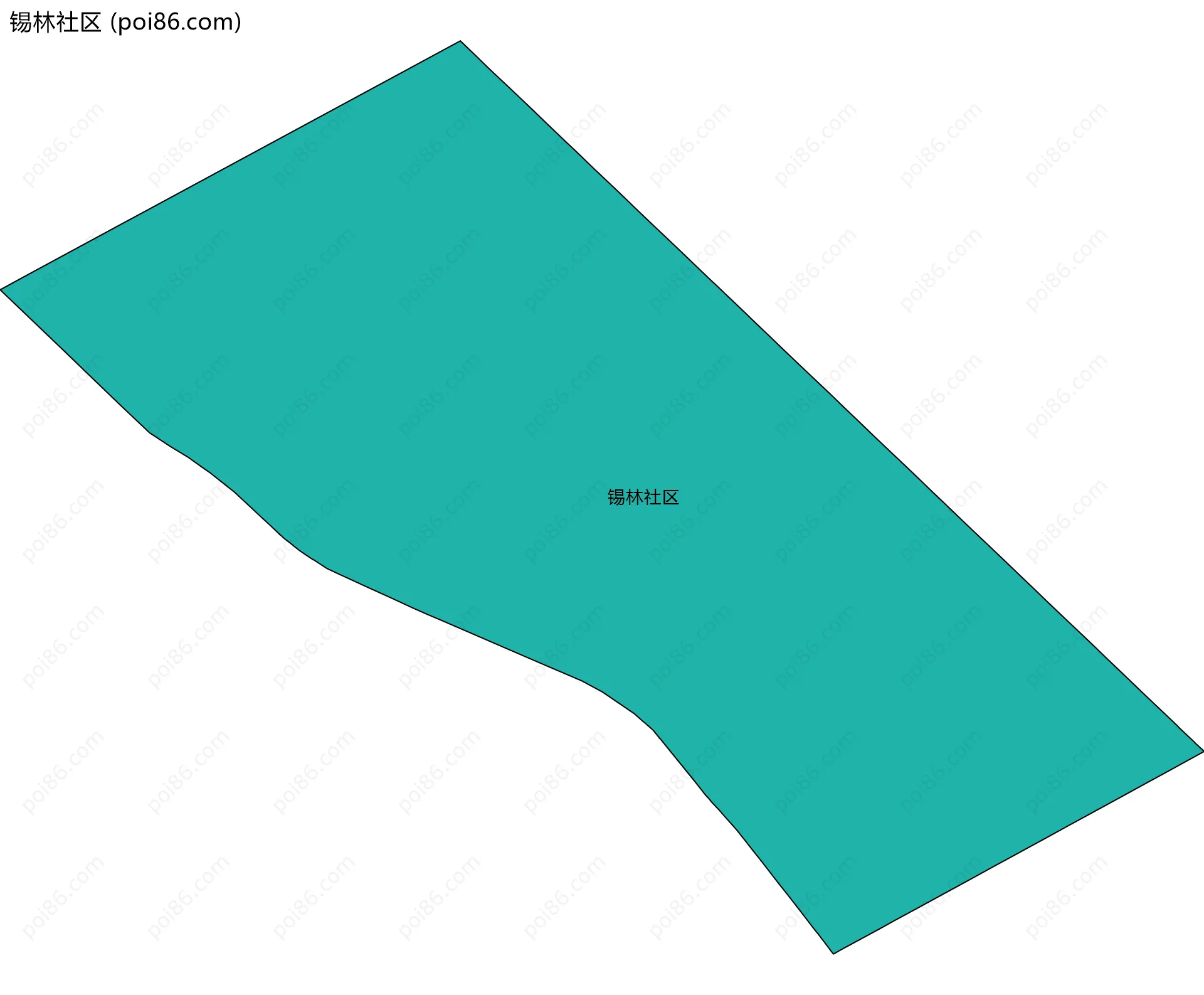 锡林社区边界地图