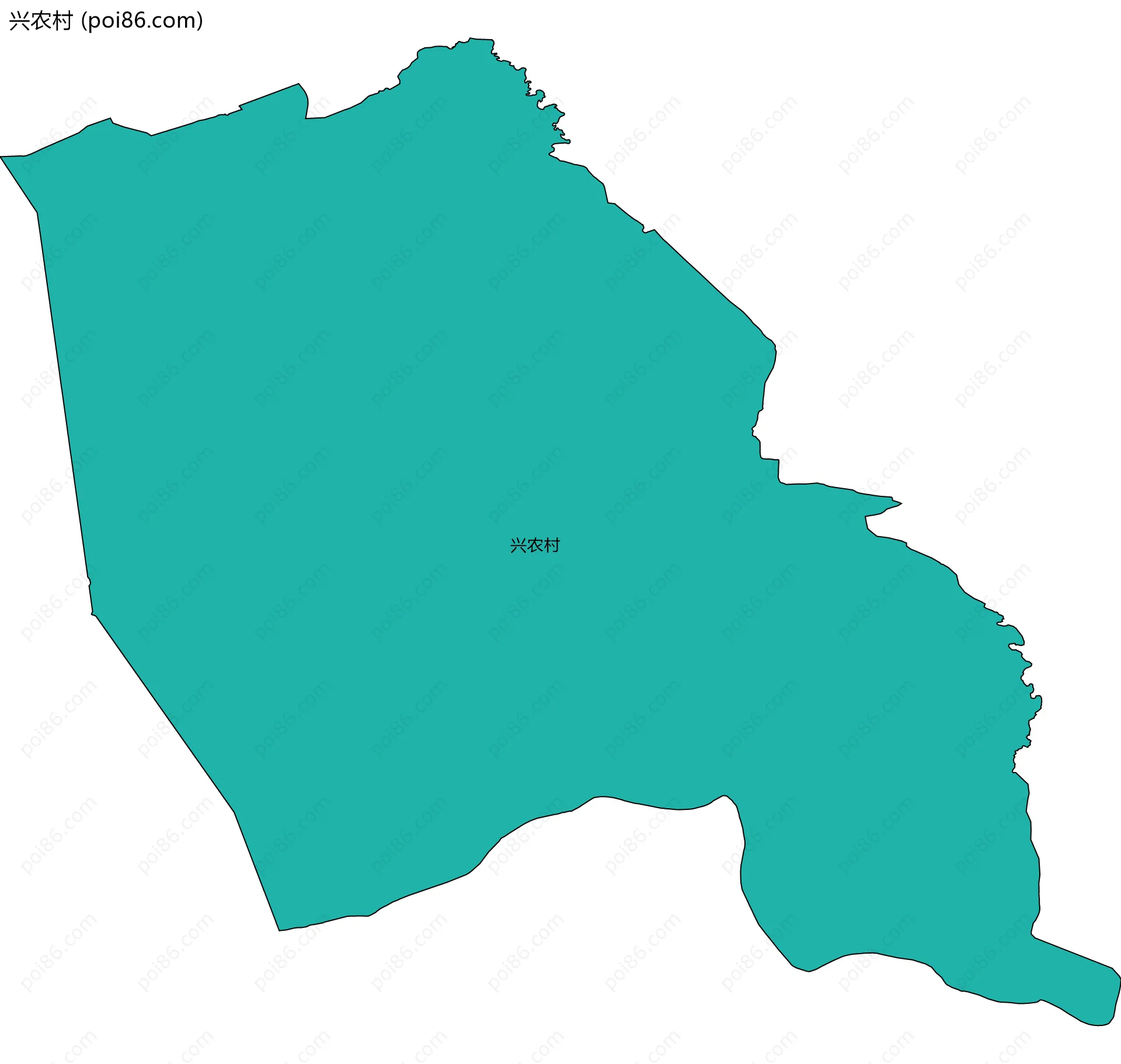 兴农村边界地图