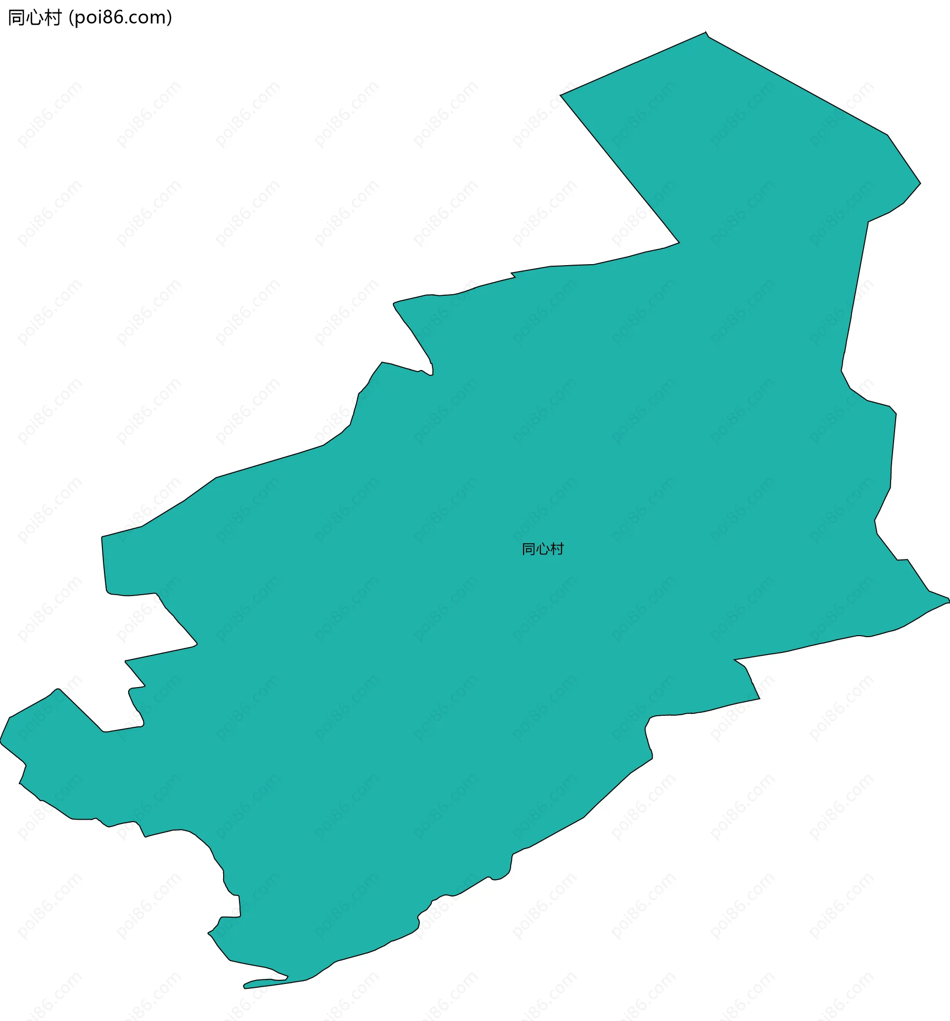 同心村边界地图